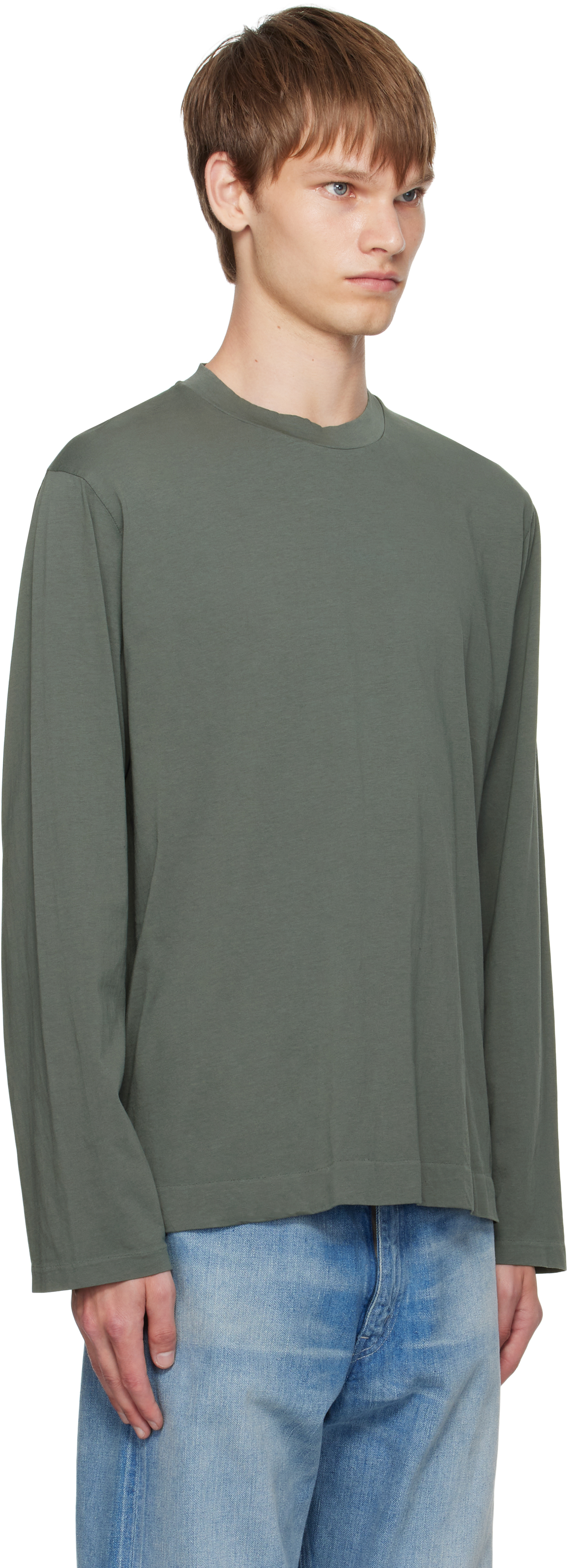 Our Legacy Green Box Longlseeve T-shirt In Green