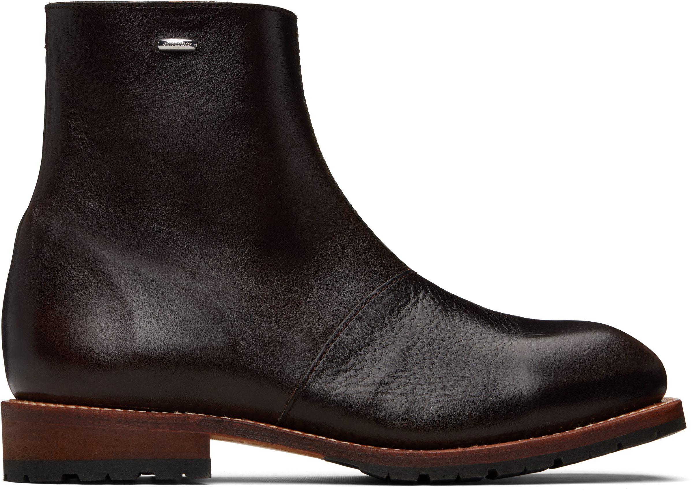 Our Legacy Brown Engine Boots In Brown