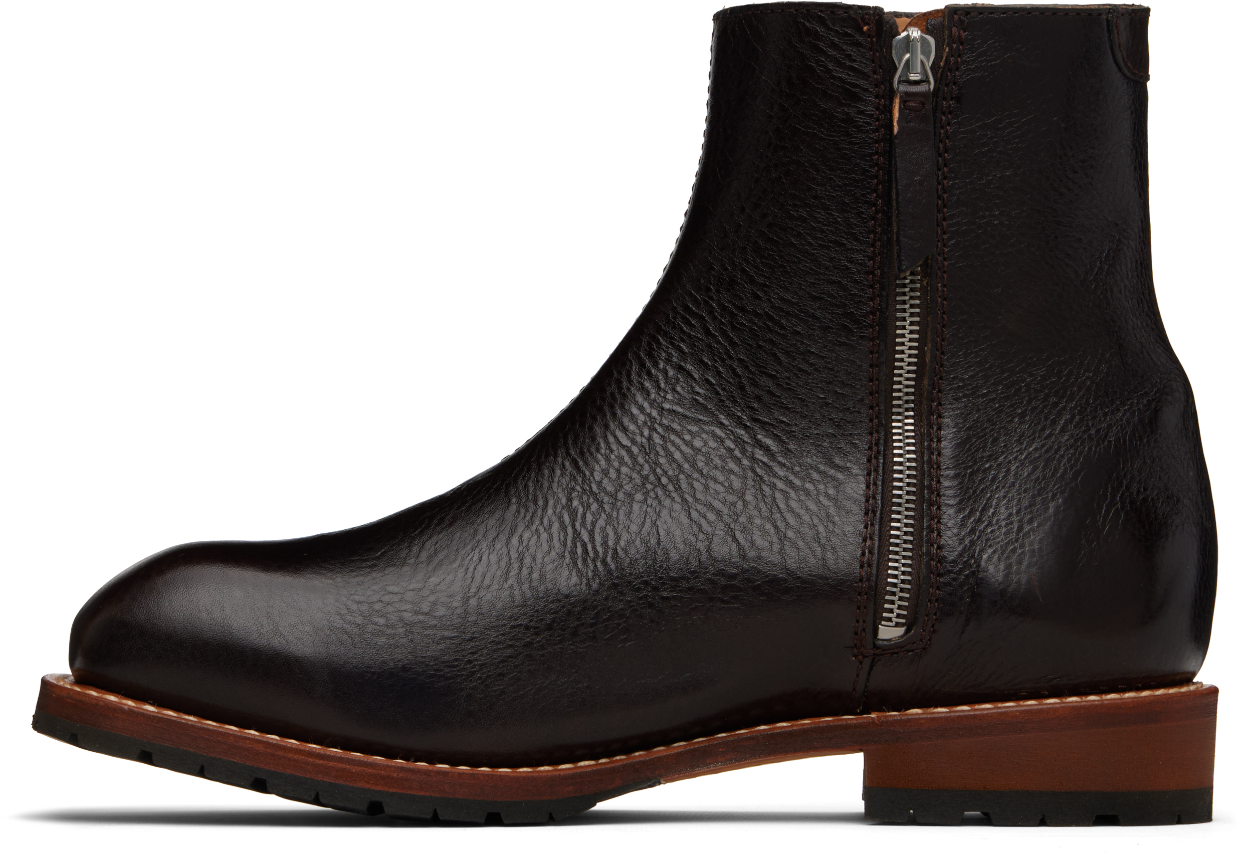 Our Legacy Brown Engine Boots In Brown