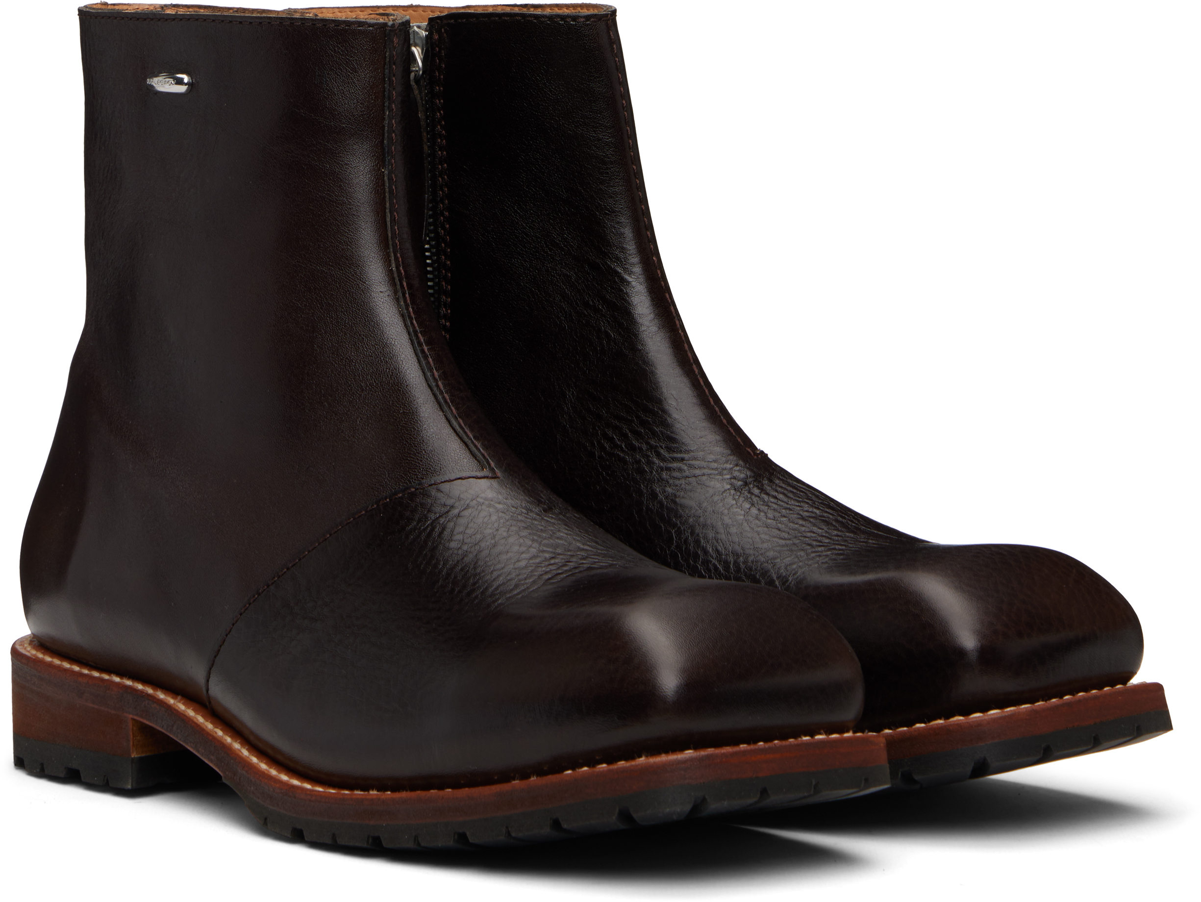 Our Legacy Brown Engine Boots In Brown