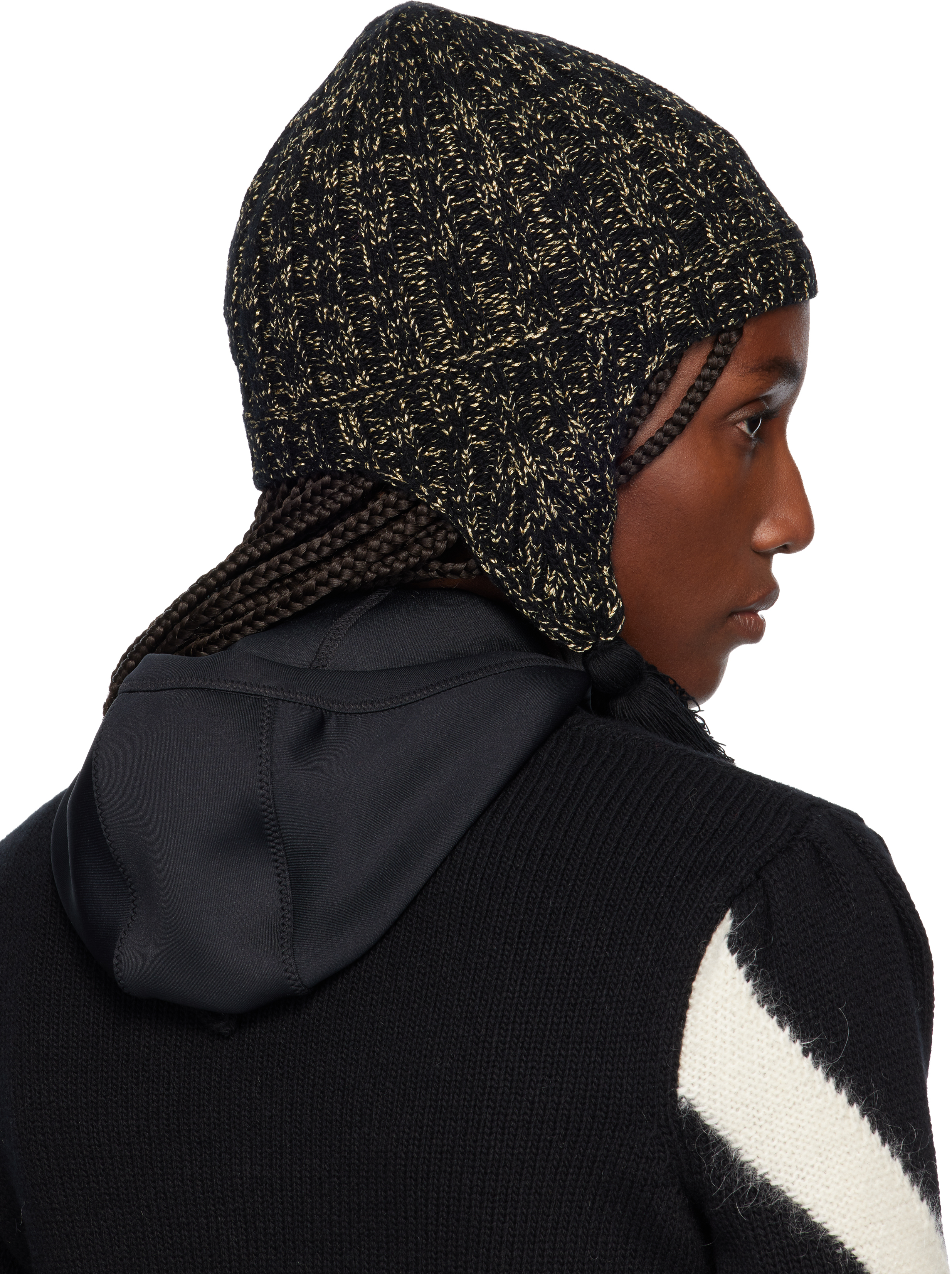 Valentino Black Wool Beanie