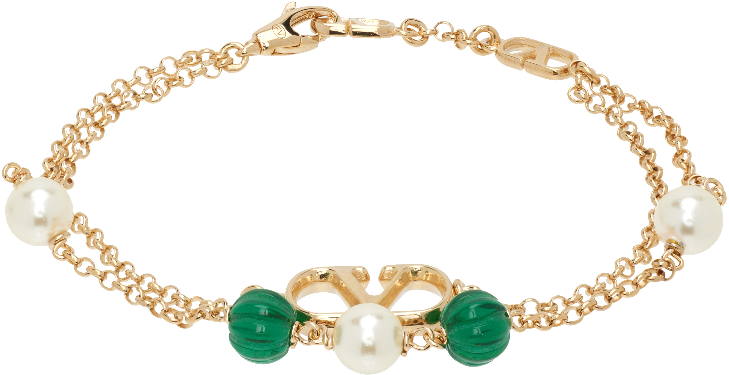 Valentino Vlogo Signature Bracelet In Gold