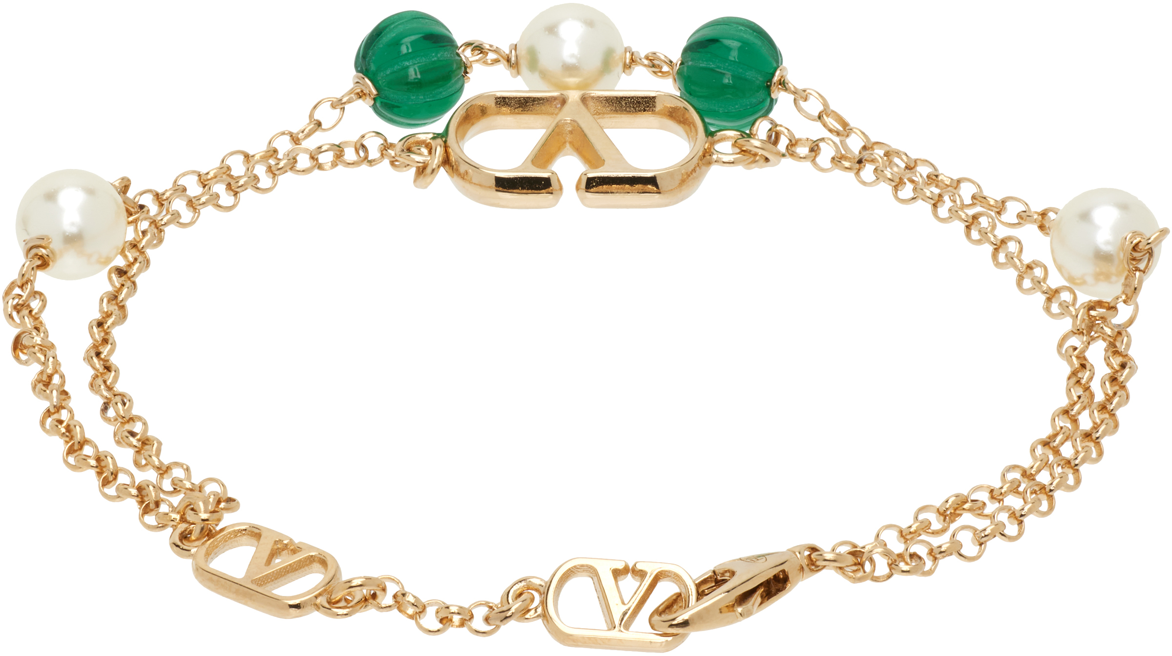 Valentino Vlogo Signature Bracelet In Gold
