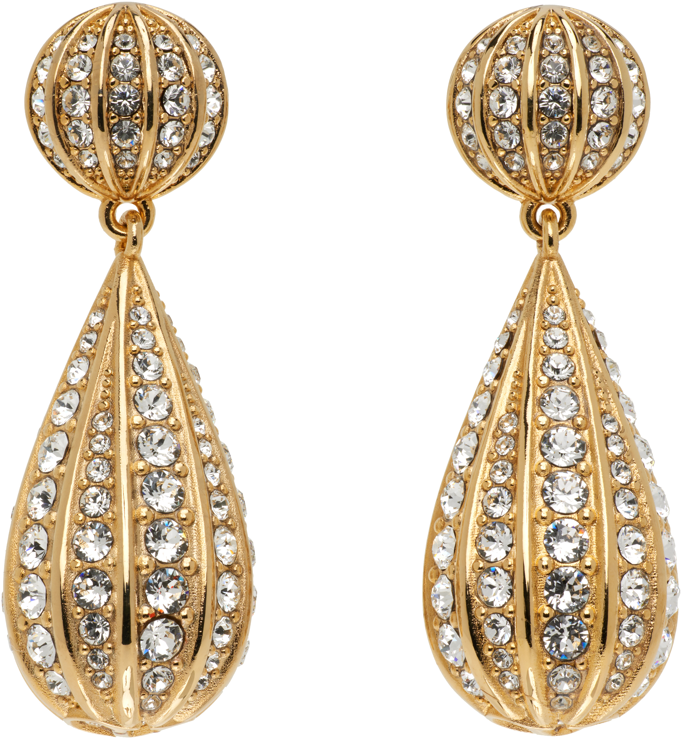 Valentino 'poetique Des Gouttes' Earrings In Gold