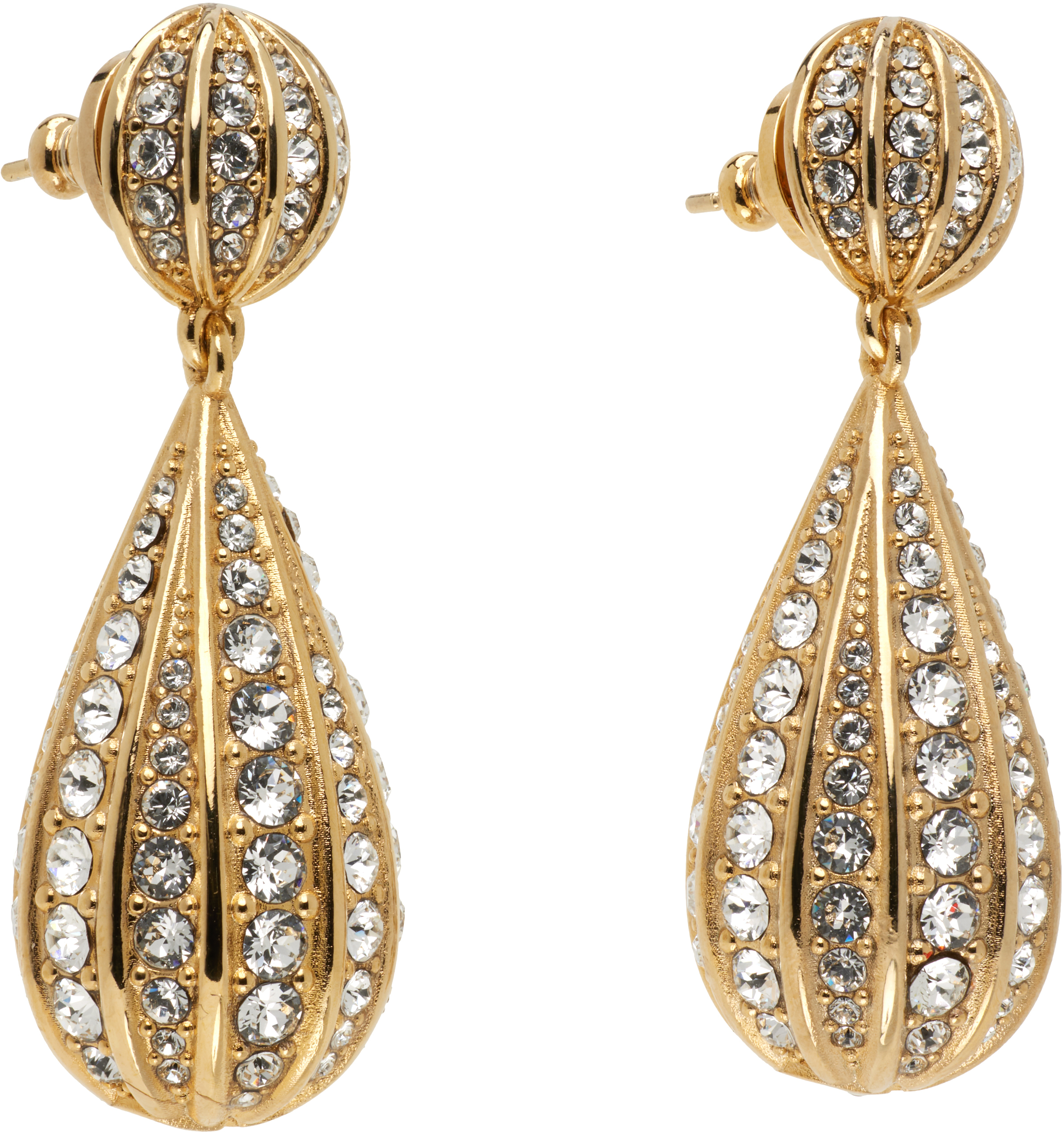 Valentino 'poetique Des Gouttes' Earrings In Gold
