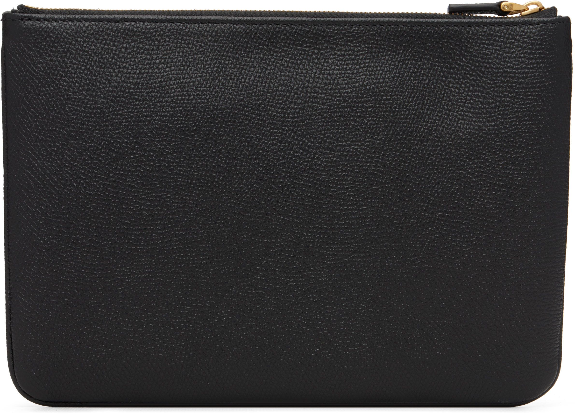 Valentino Black Flat Vlogo Signature Pouch In Black