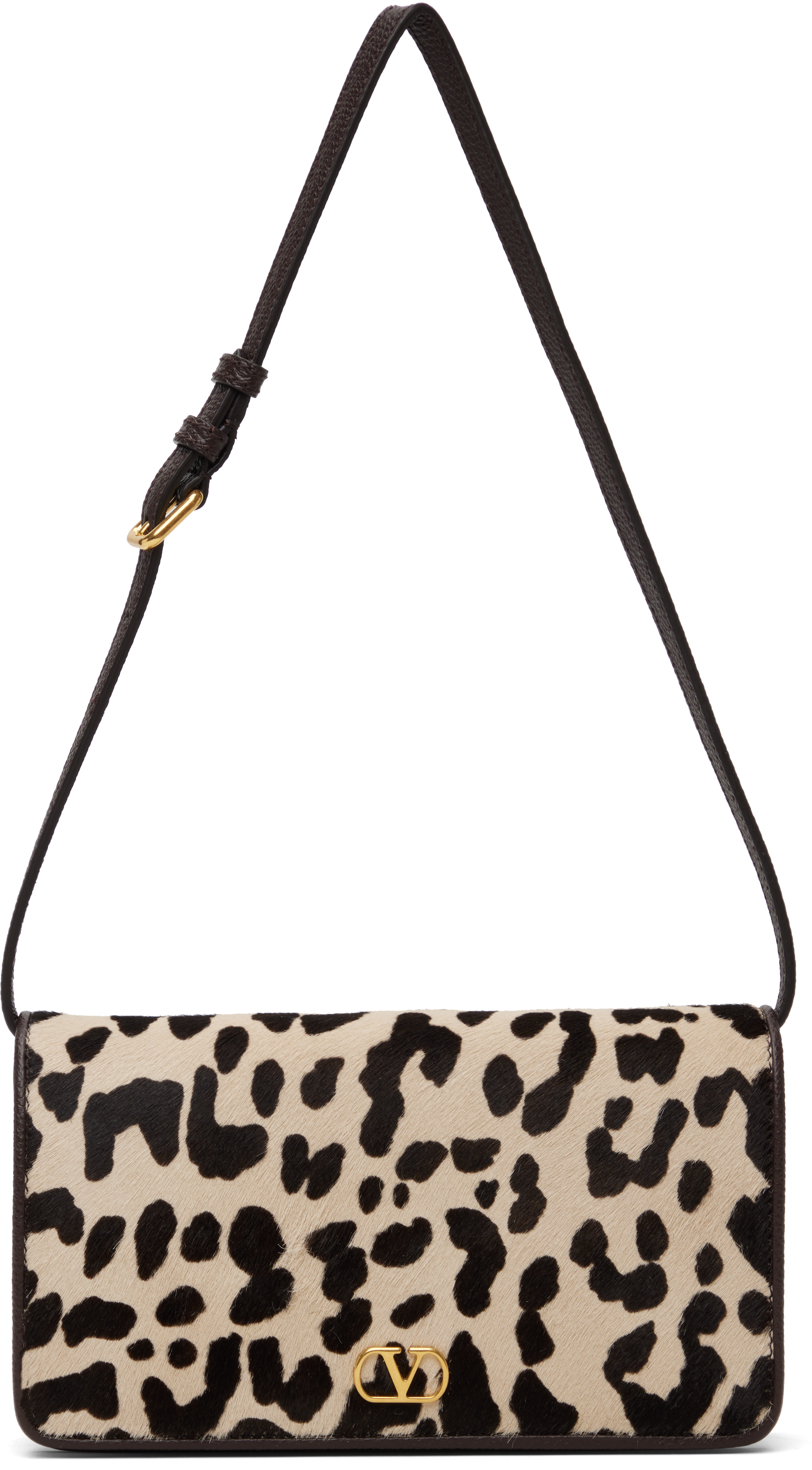 Valentino Garavani Printed Calf Hair Mini Vlogo Signature Shoulder Bag In Multi