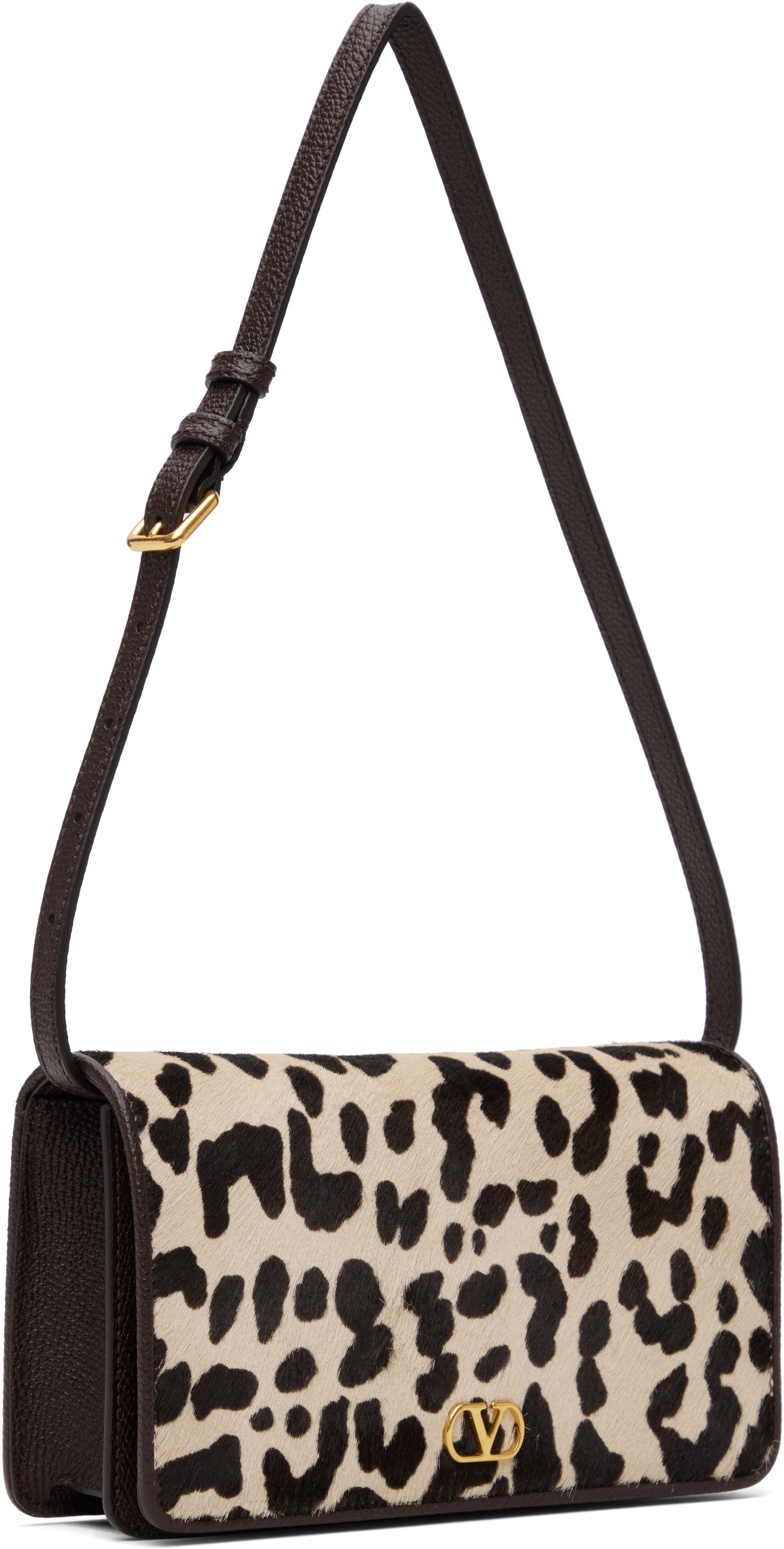 Valentino Garavani Printed Calf Hair Mini Vlogo Signature Shoulder Bag In Multi