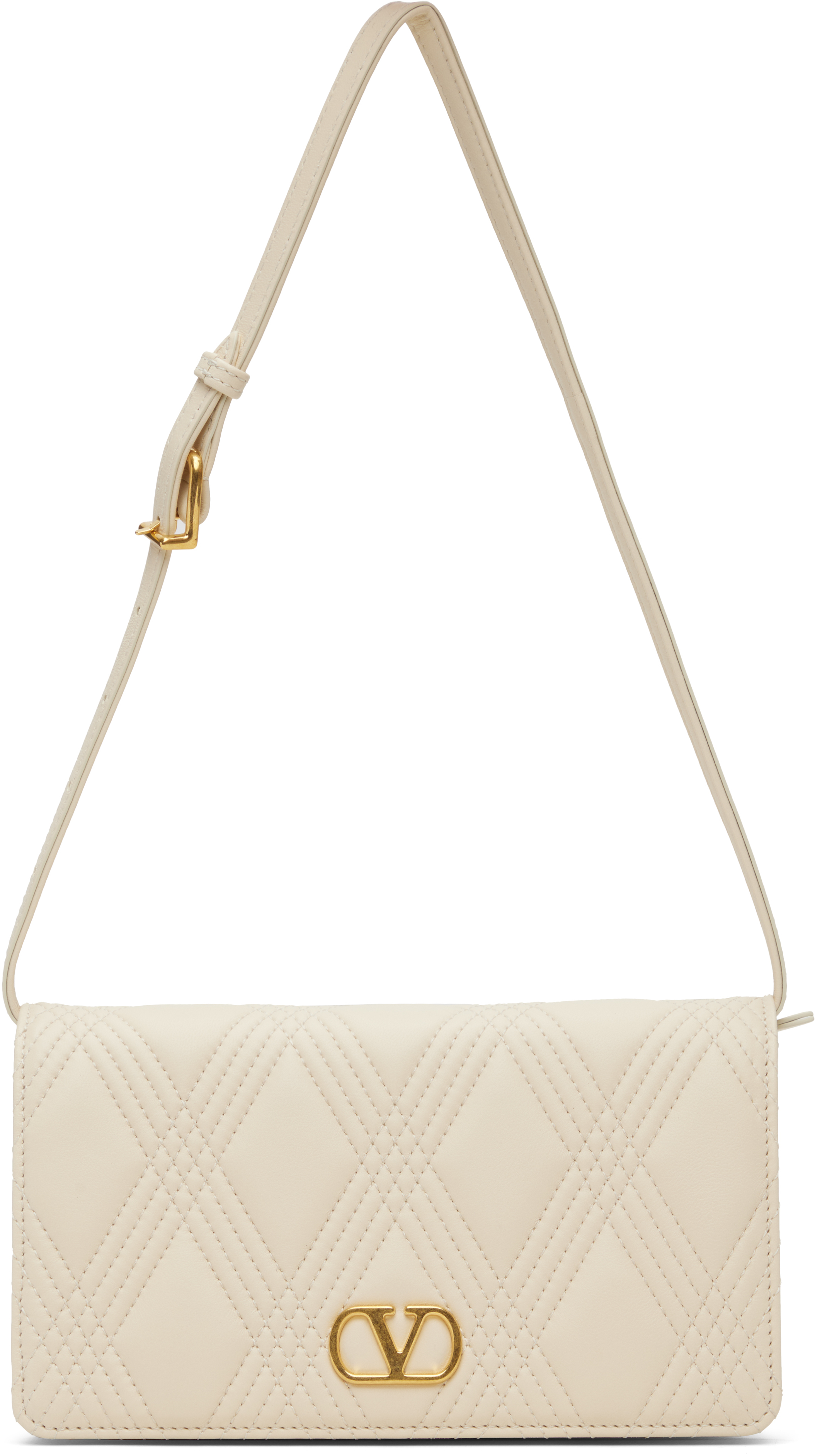 Valentino Off-white Quiltie 67 Mini Bag