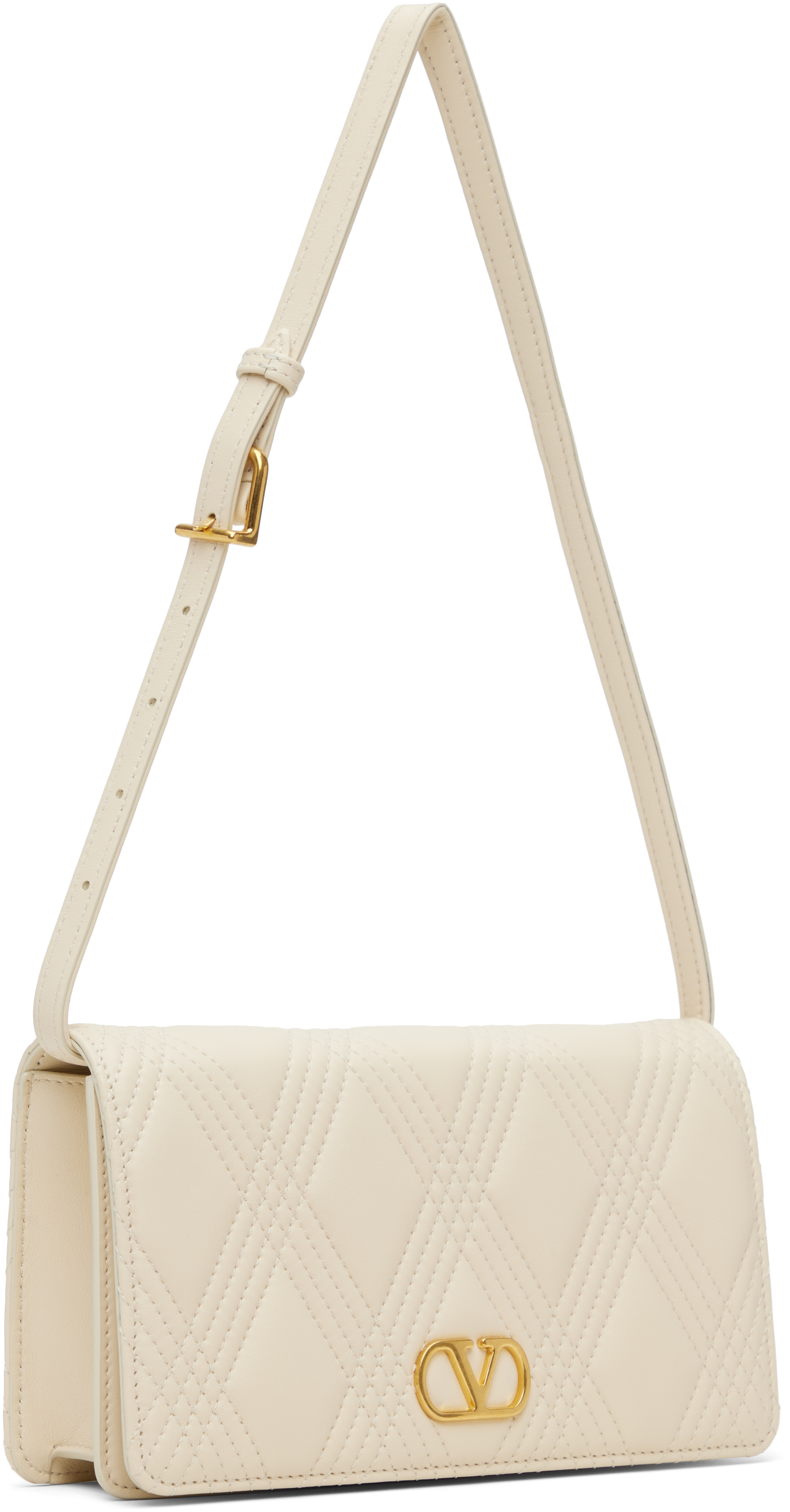 Valentino Off-white Quiltie 67 Mini Bag