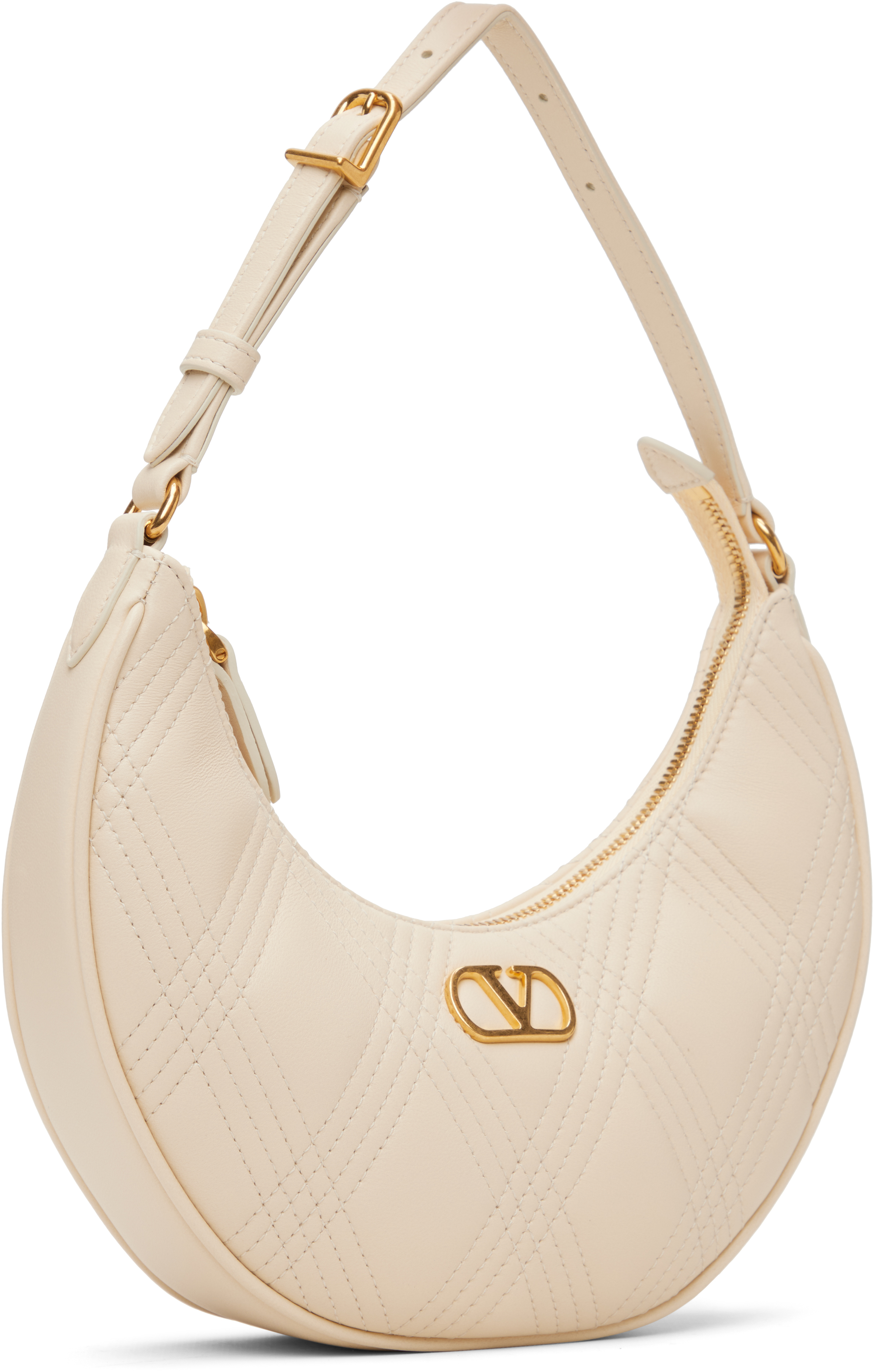 Valentino Off-white Quiltie 67 Mini Bag