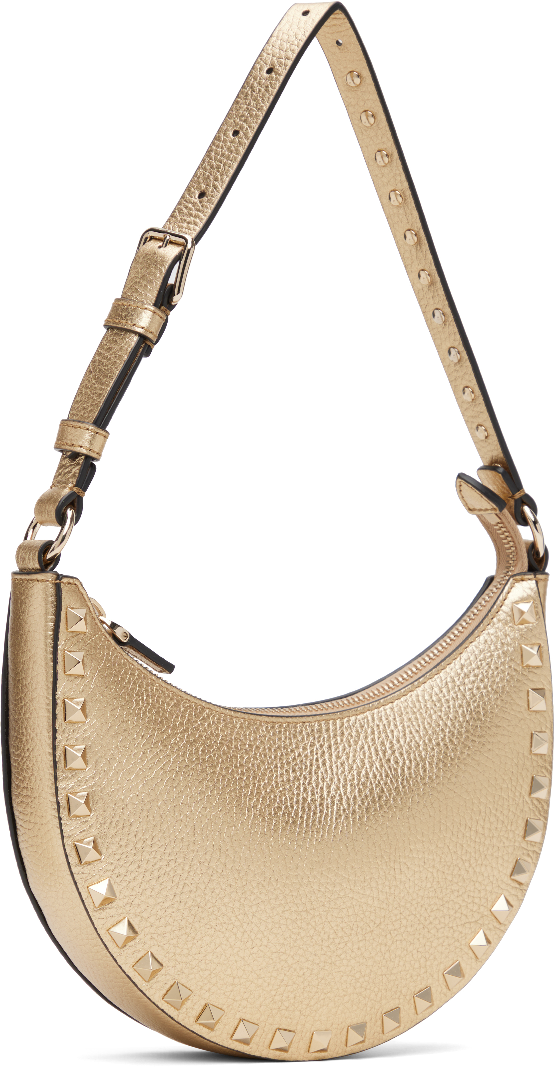 Valentino Gold Mini Rockstud Bag
