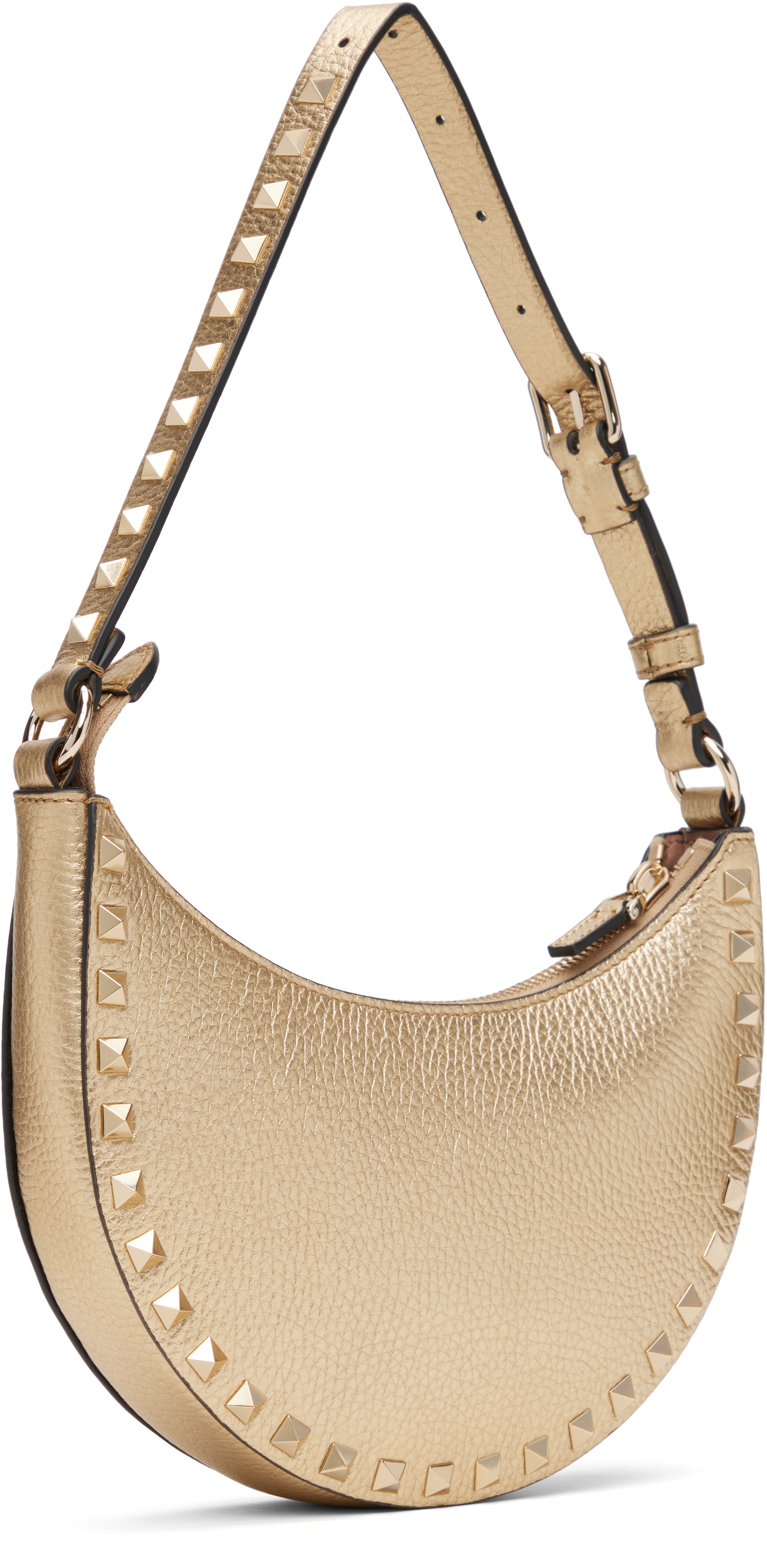 Valentino Gold Mini Rockstud Bag