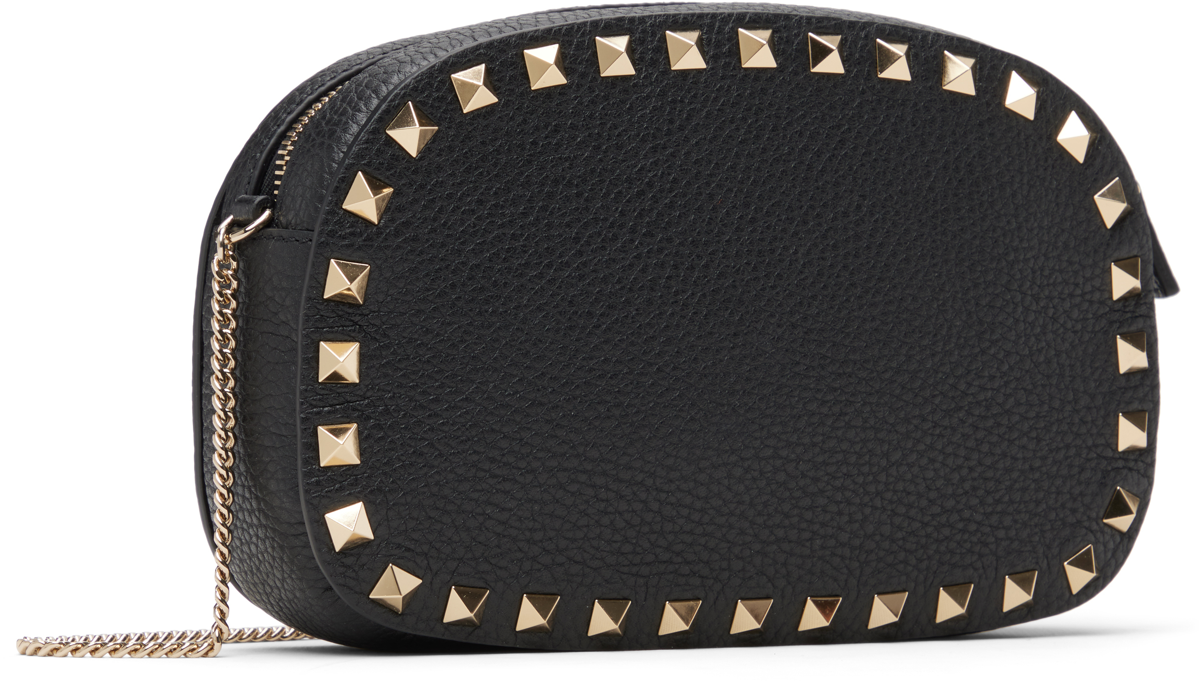 Valentino Black Mini Rockstud Crossbody Bag In Black