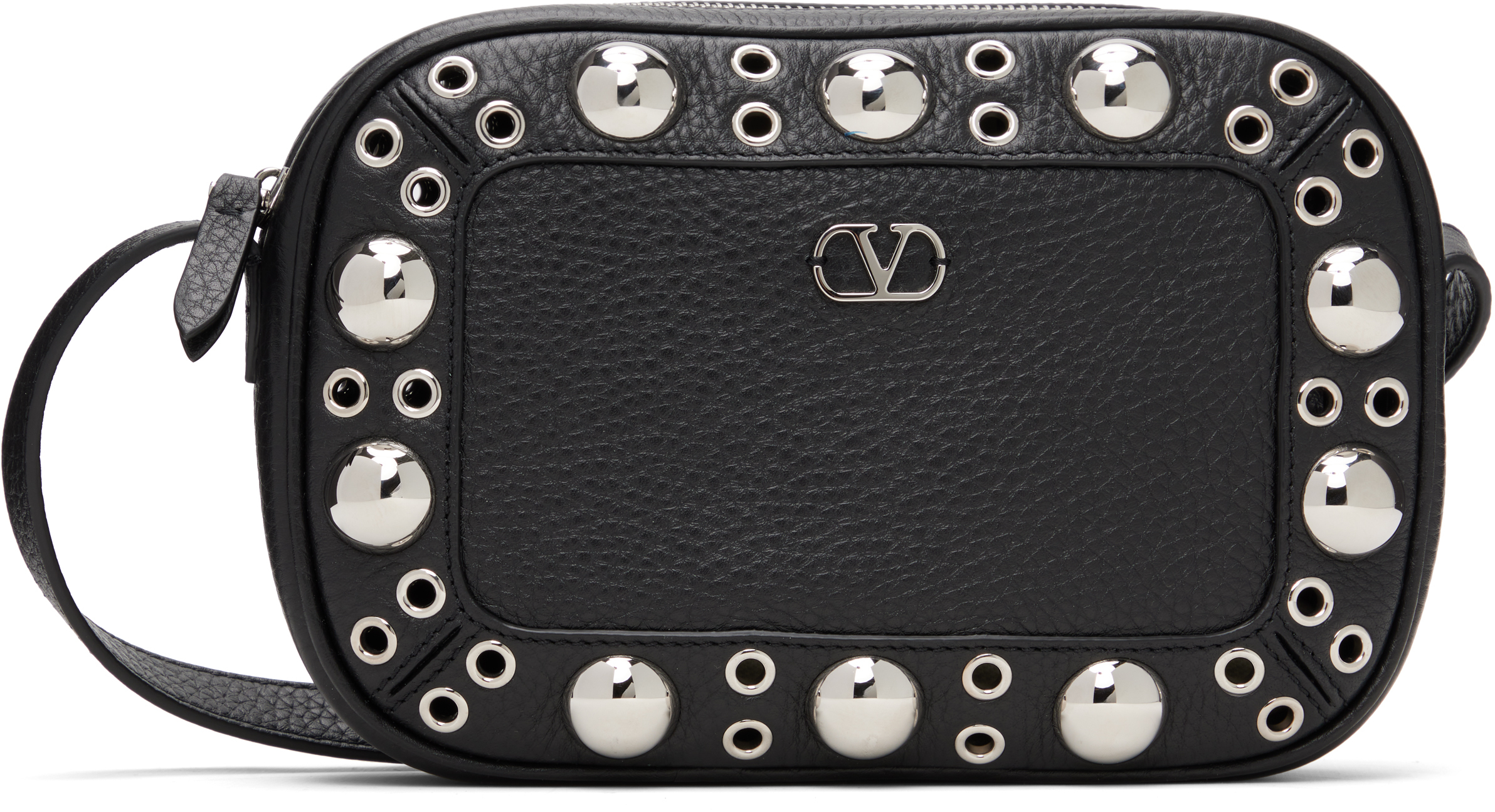 Valentino Black Nellcôte Shoulder Bag In Black