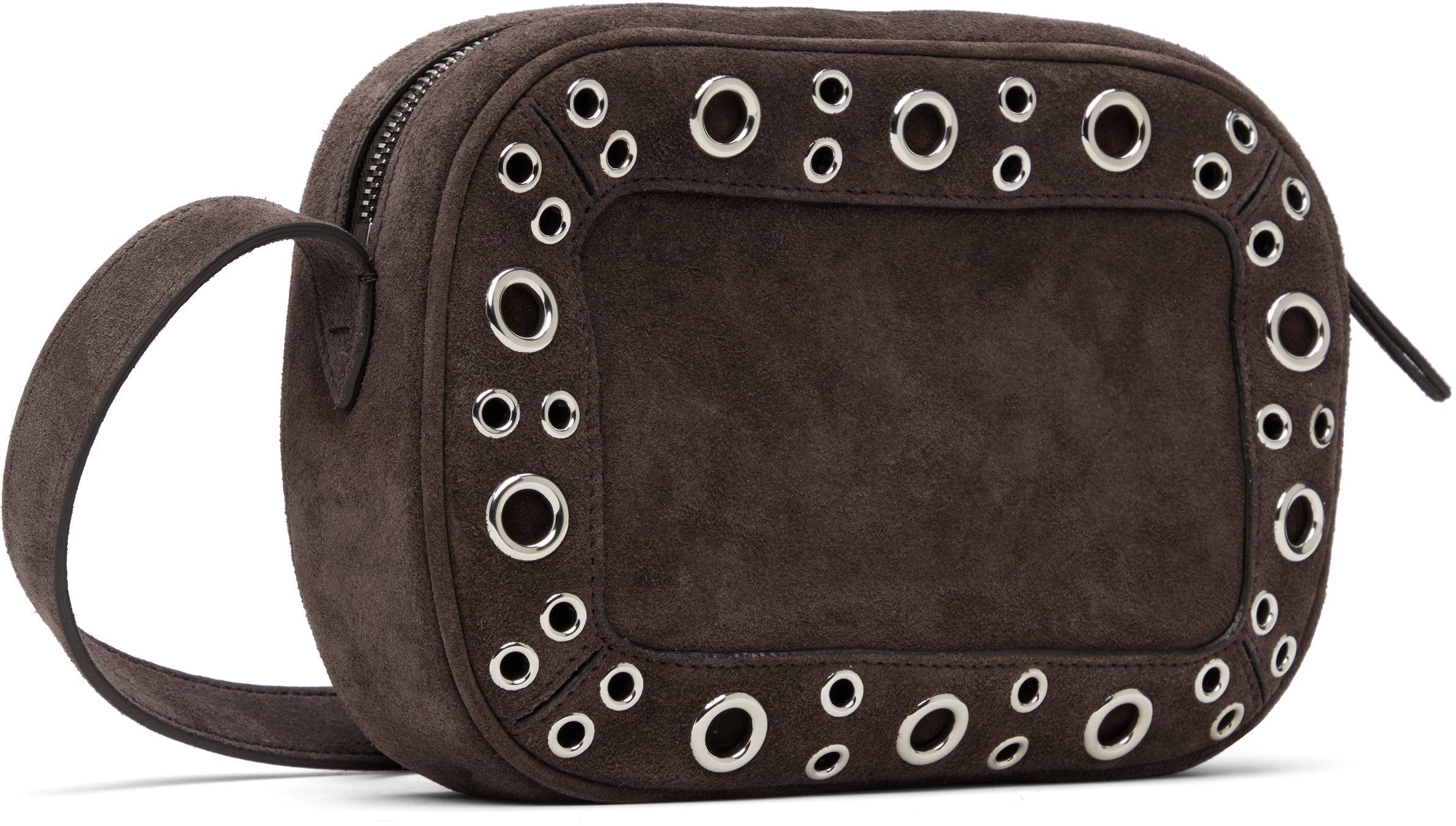 Valentino Brown Nellcôte Suede Shoulder Bag