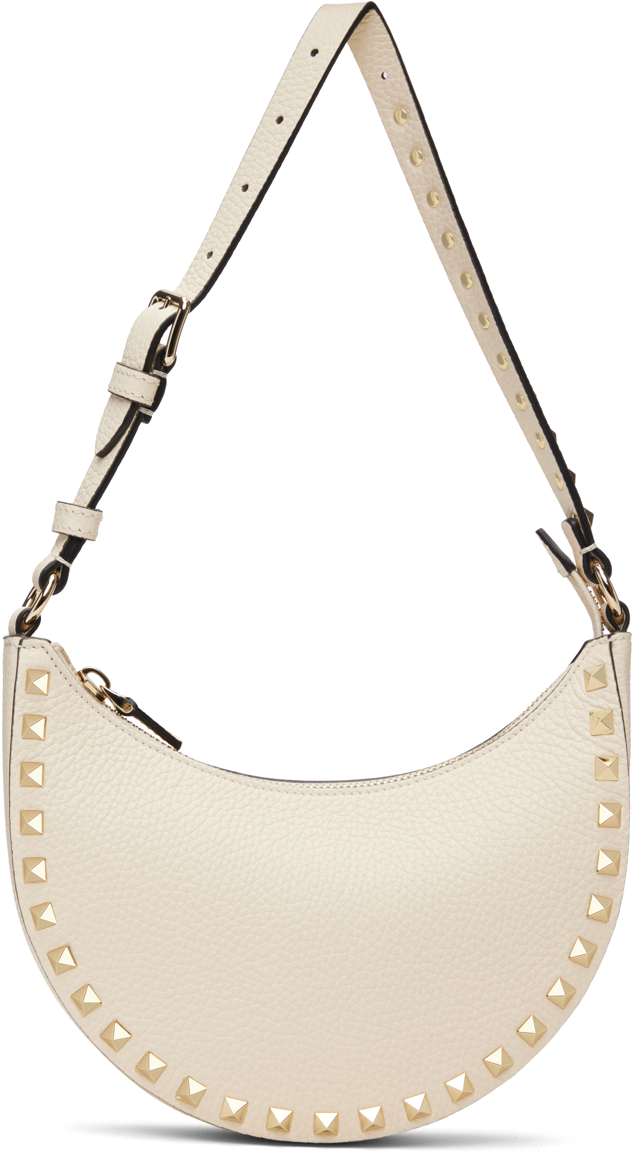 Valentino Off-white Mini Rockstud Bag In Neutral