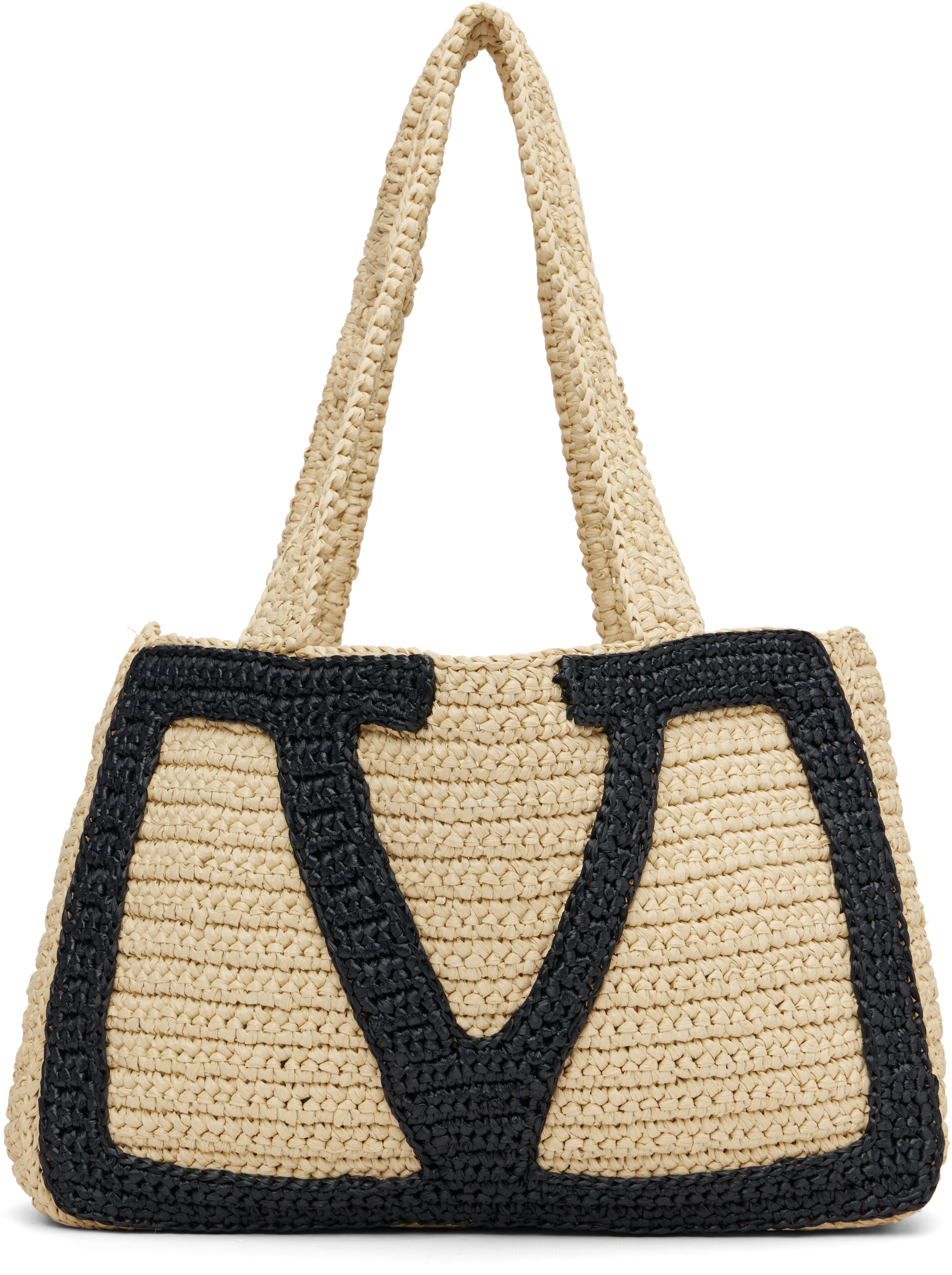 Valentino Garavani Beige Viva Superstar Medium Shopping Tote In Multi