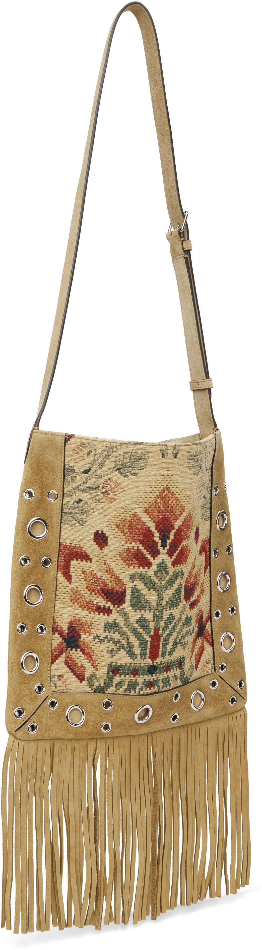Valentino Tan Nellcôte Jacquard Floral Bag