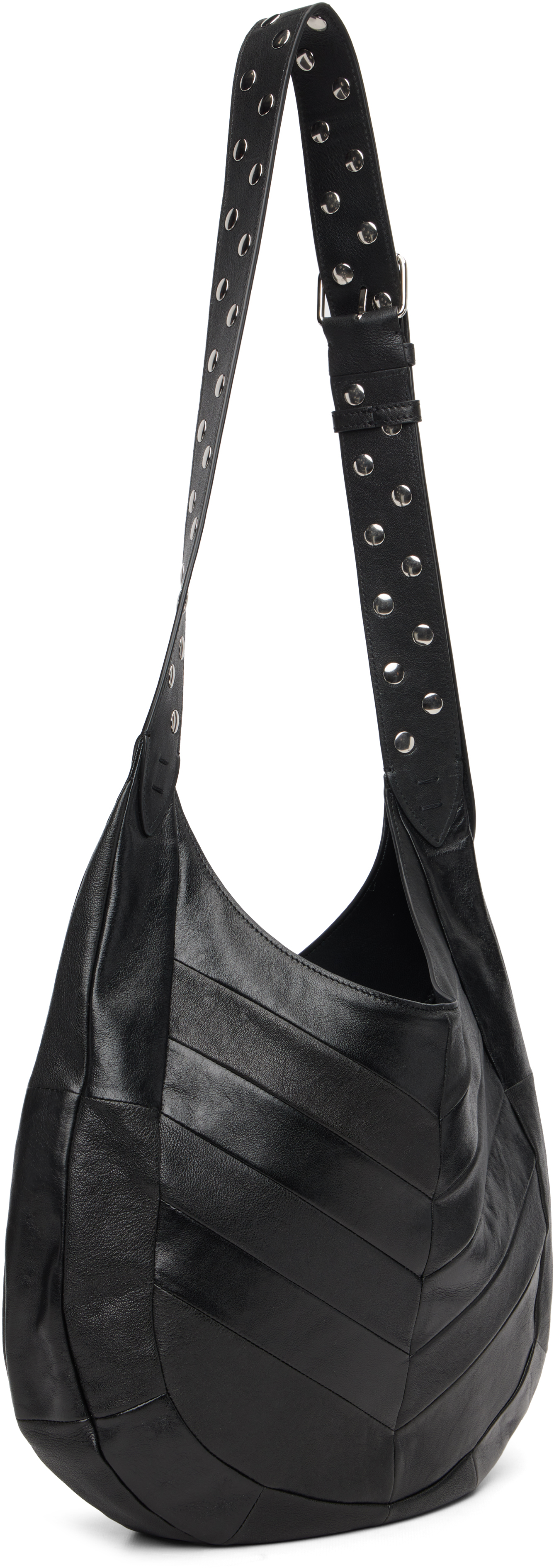 Valentino Black Boho Nappa Leather Tote In Black