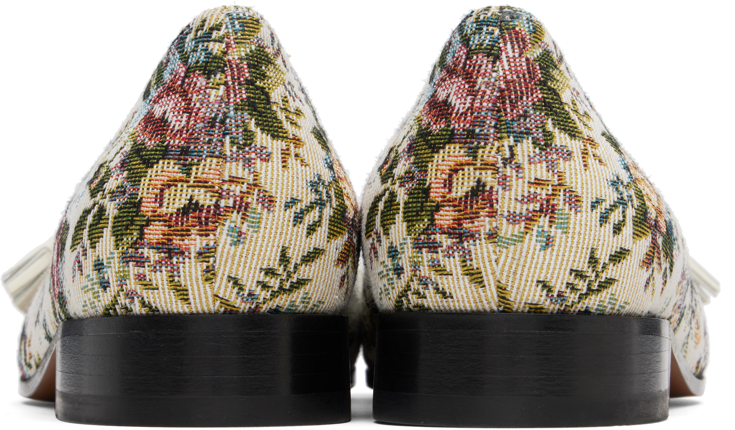 Valentino Beige 'valet Du Roi' Ballerina Flats In Multi