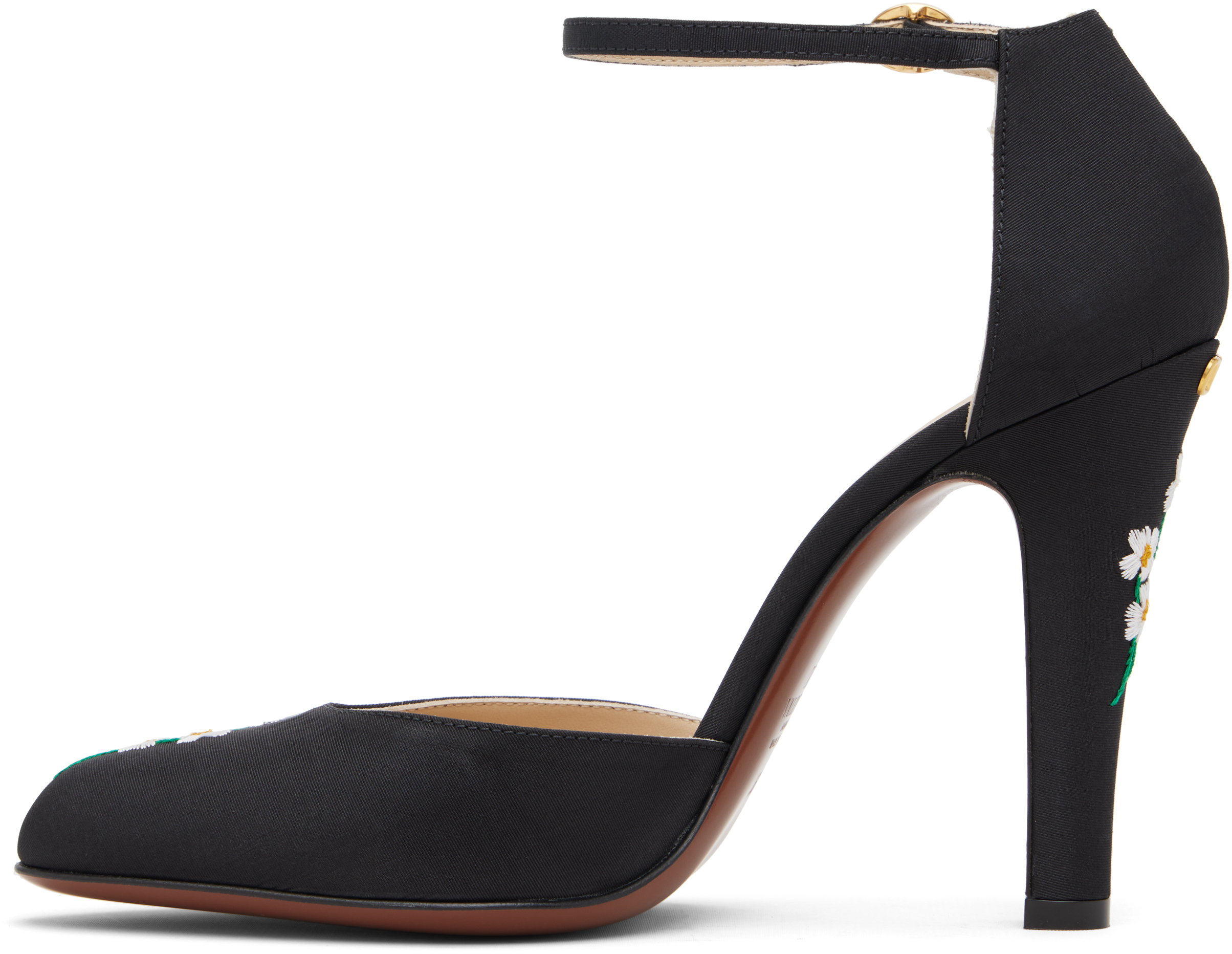 Valentino Black Hi Dolly Fabric Heels In Black