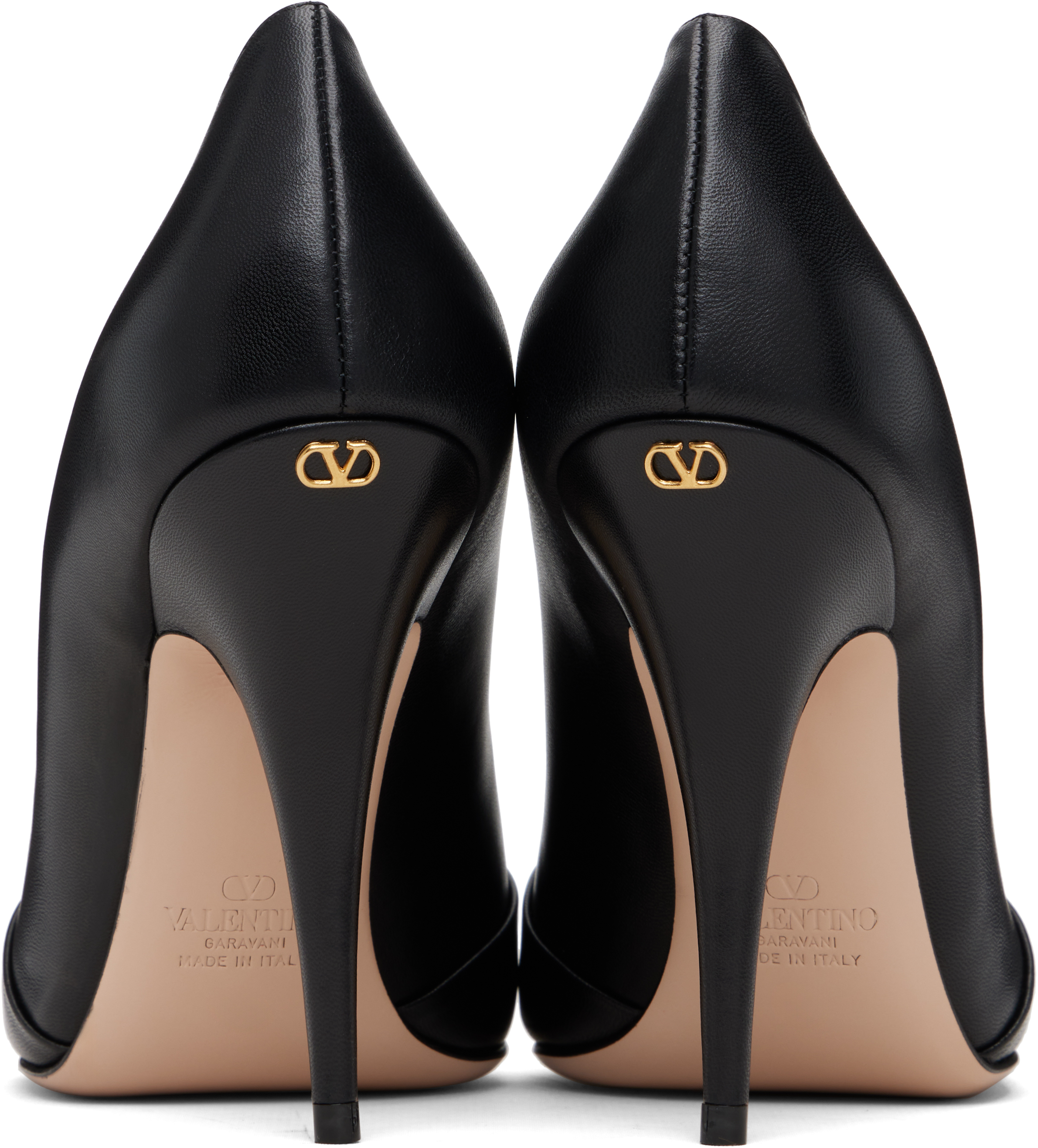 Valentino Garavani Panthea Goatskin Pumps 105mm Woman Black 39.5 In Black