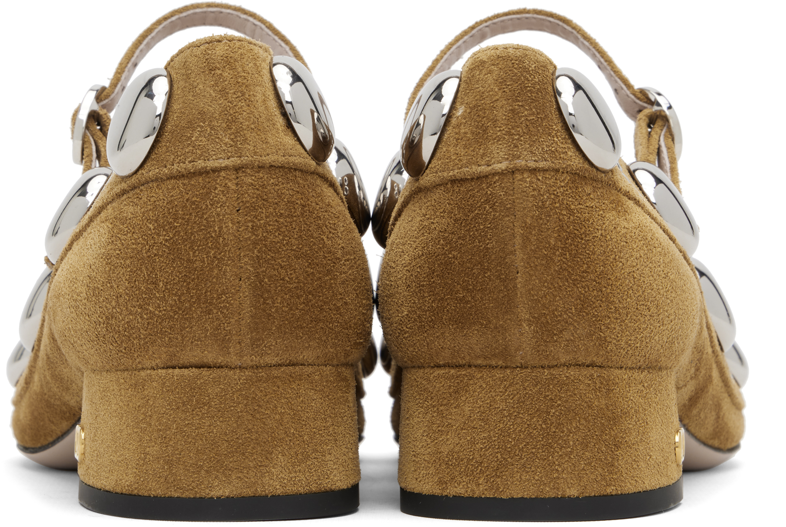 Valentino Tan Nellcôte Mary-jane Heels In Brown