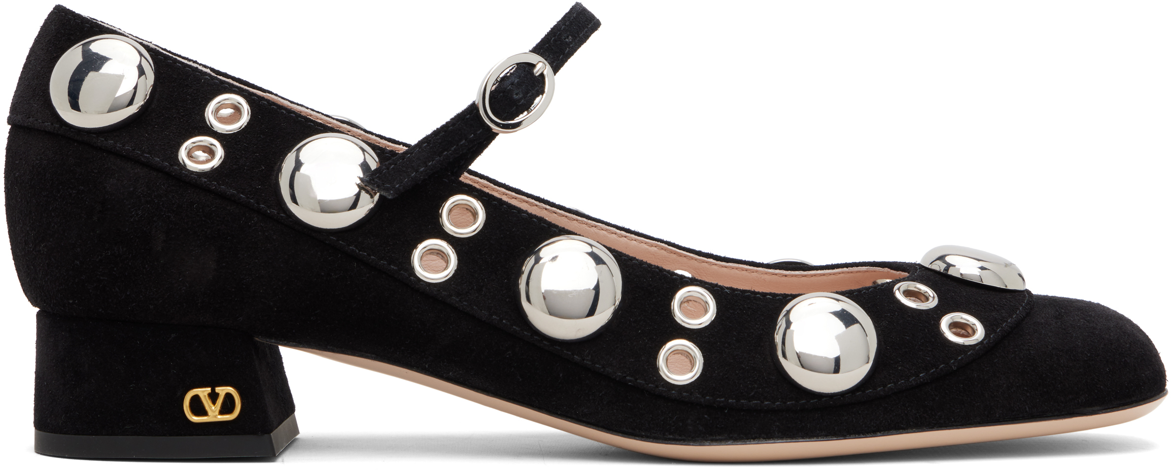 Valentino Garavani Black Nellcôte Mary-jane Heels