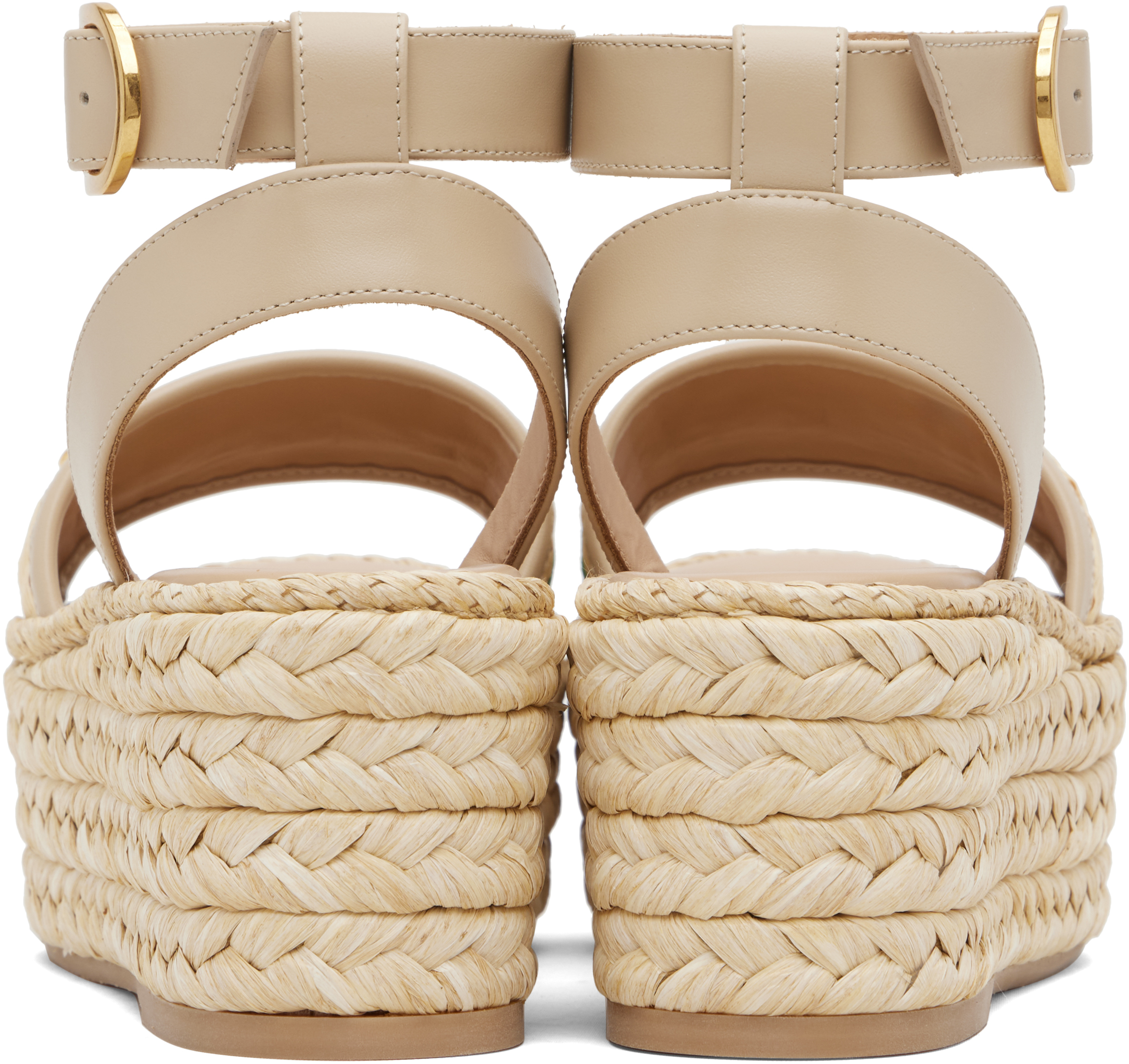 Valentino Beige Espadrillas Sandals In Neutral