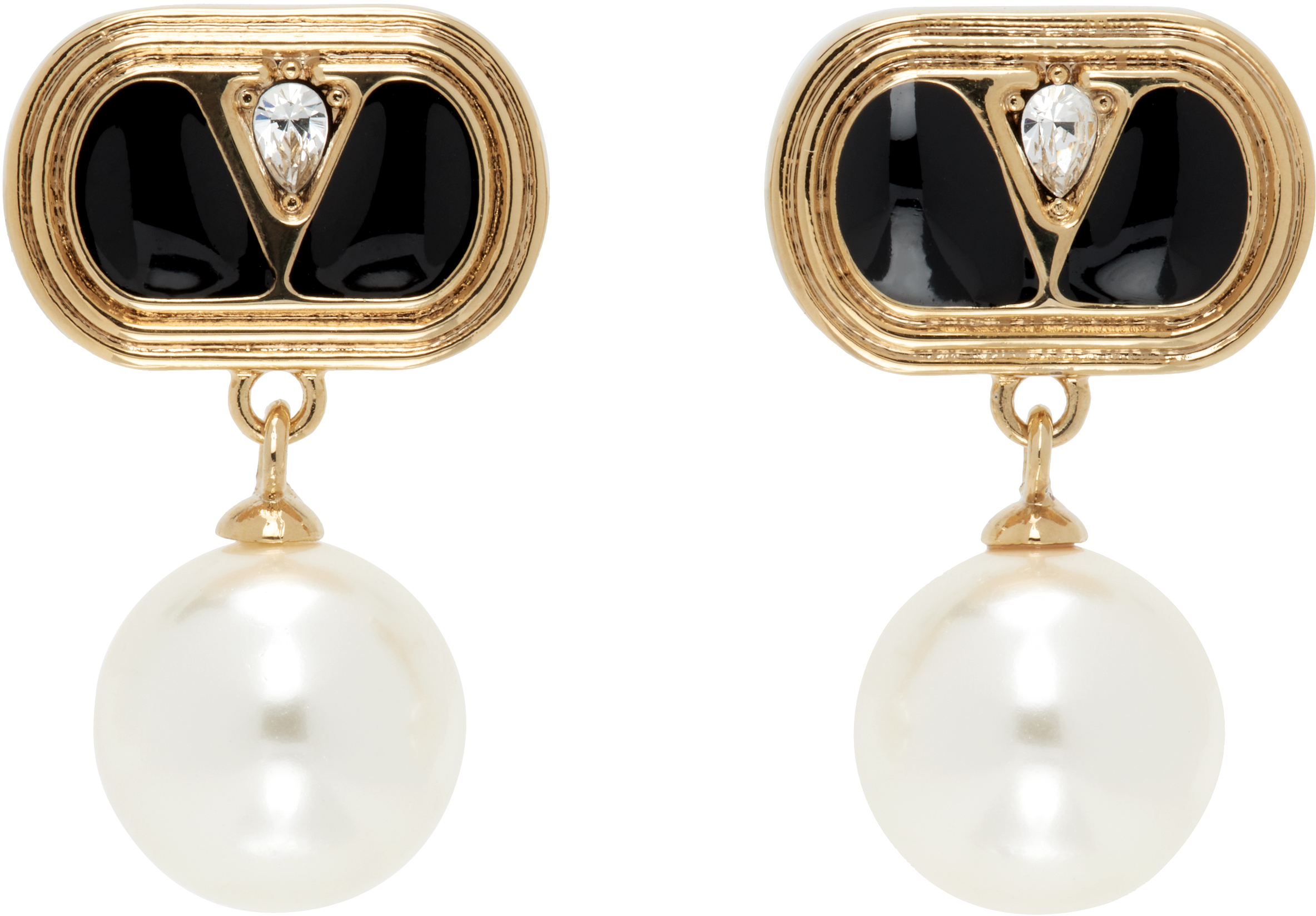 Valentino Garavani: Ovalette ピアス | SSENSE 日本