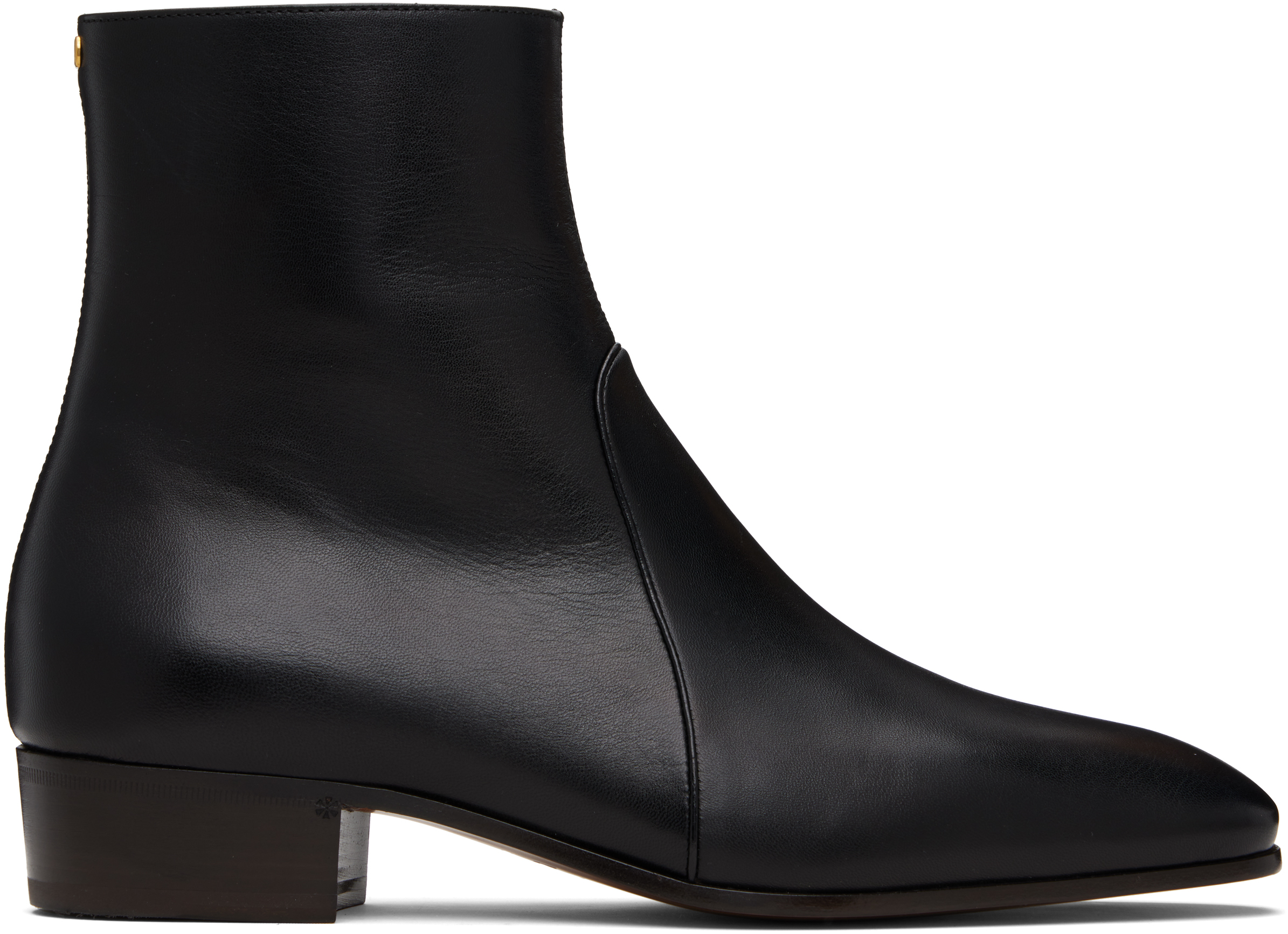 Black Pat Ankle Boots