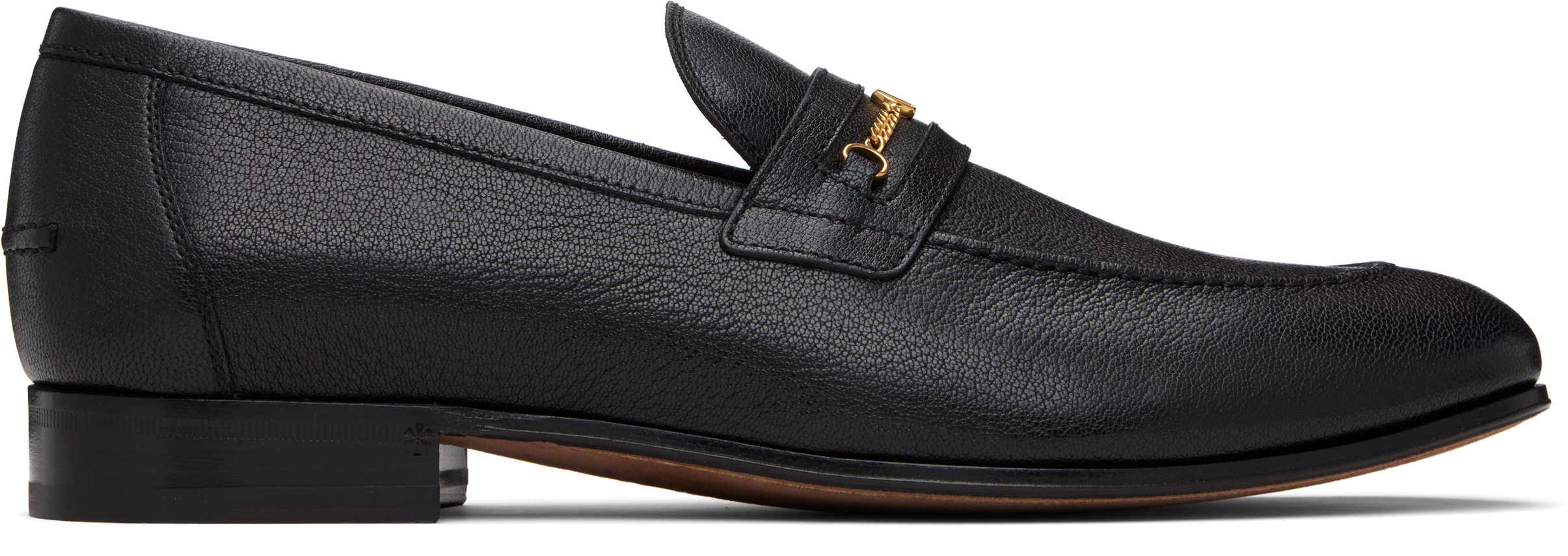 Black Vlogo Signature Kidskin Loafers