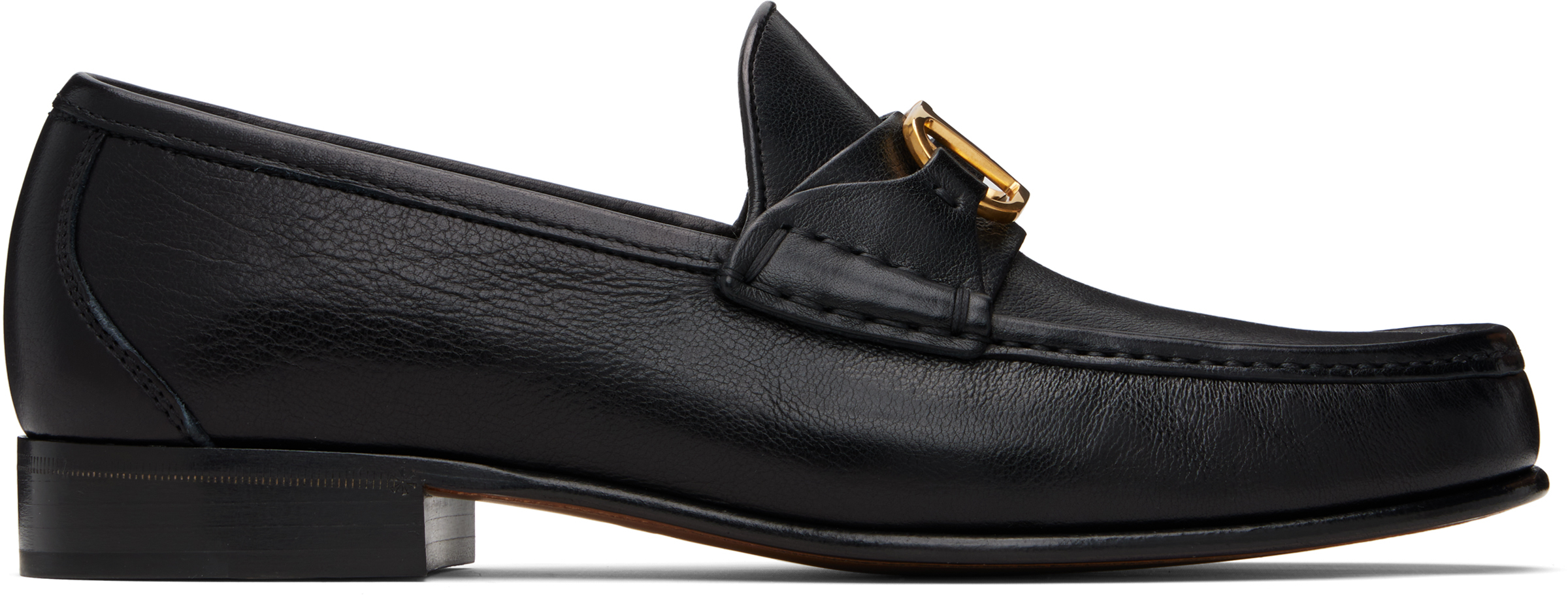 Black Vlogo Signature Buffalo Loafers