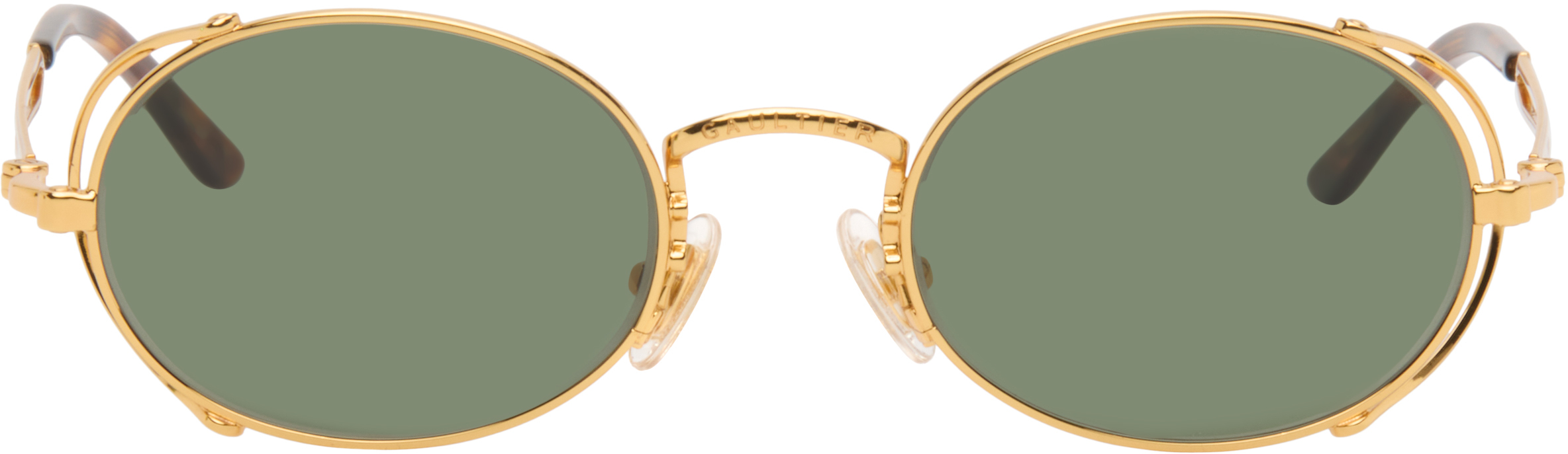 The Gold 55-3175' Sunglasses by Jean Paul Gaultier on Sale