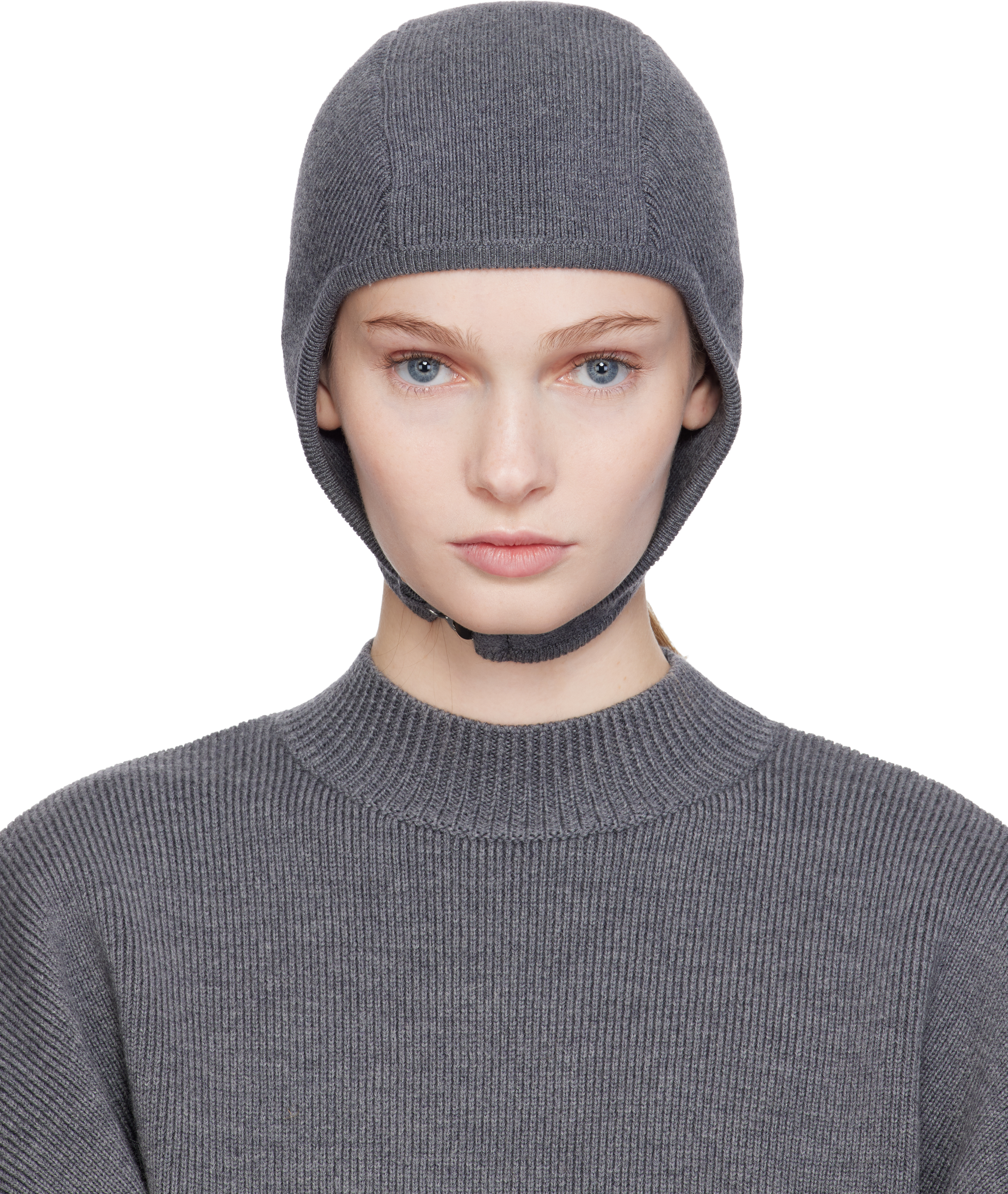 Jean Paul Gaultier Gray 'the Garter Strap' Beanie