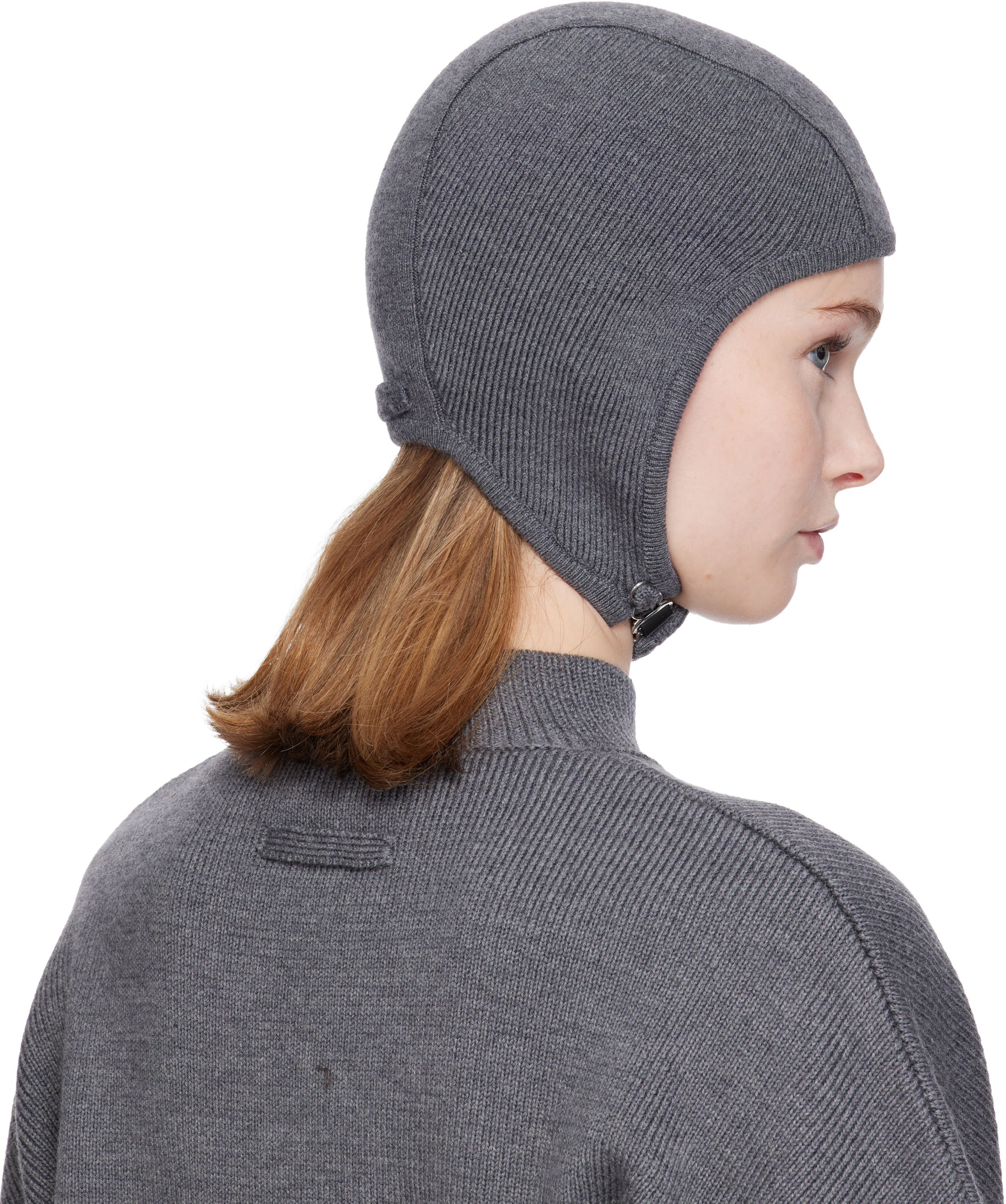 Jean Paul Gaultier Gray 'the Garter Strap' Beanie