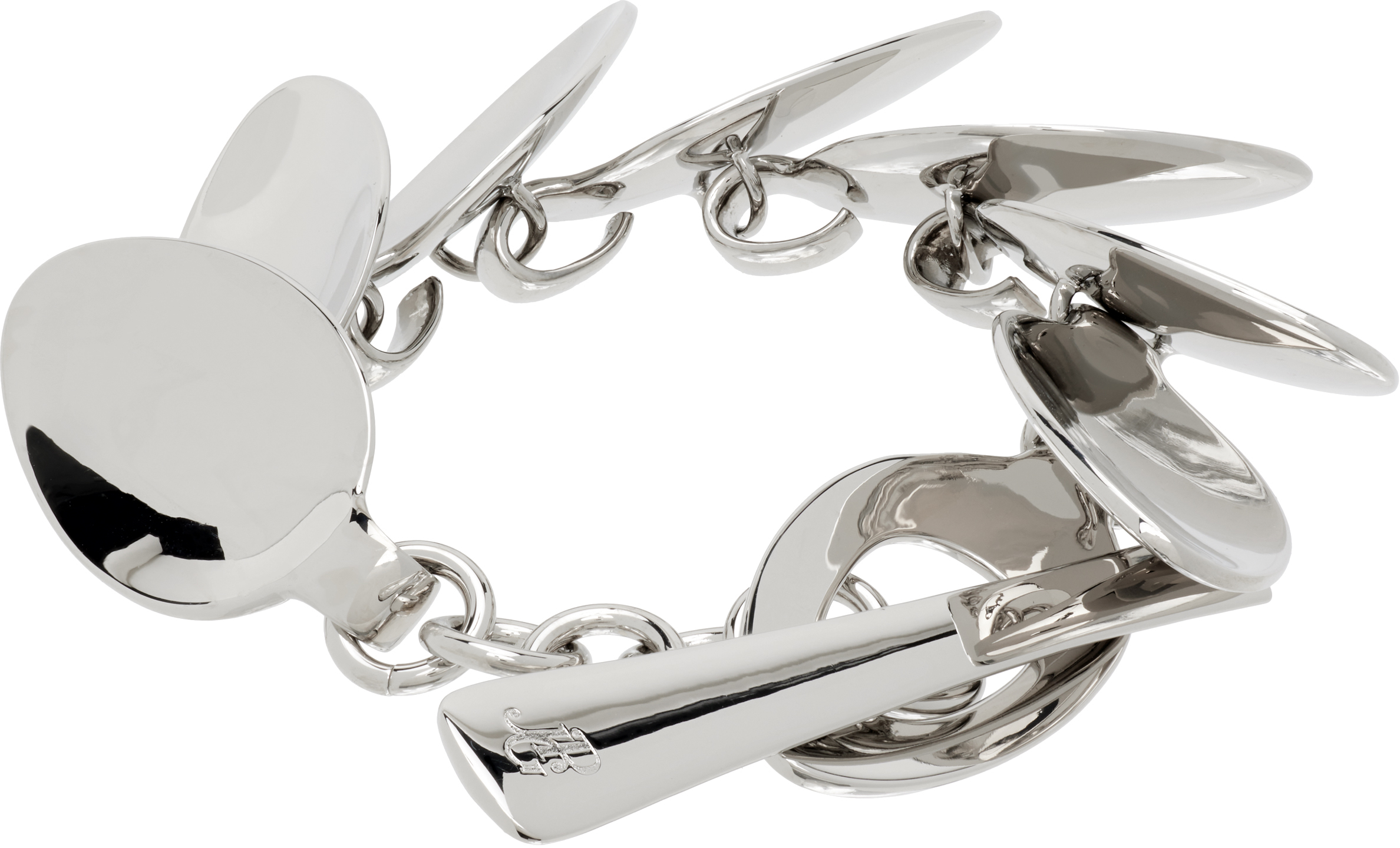 Jean Paul Gaultier Cutlery Bracelet In Silver