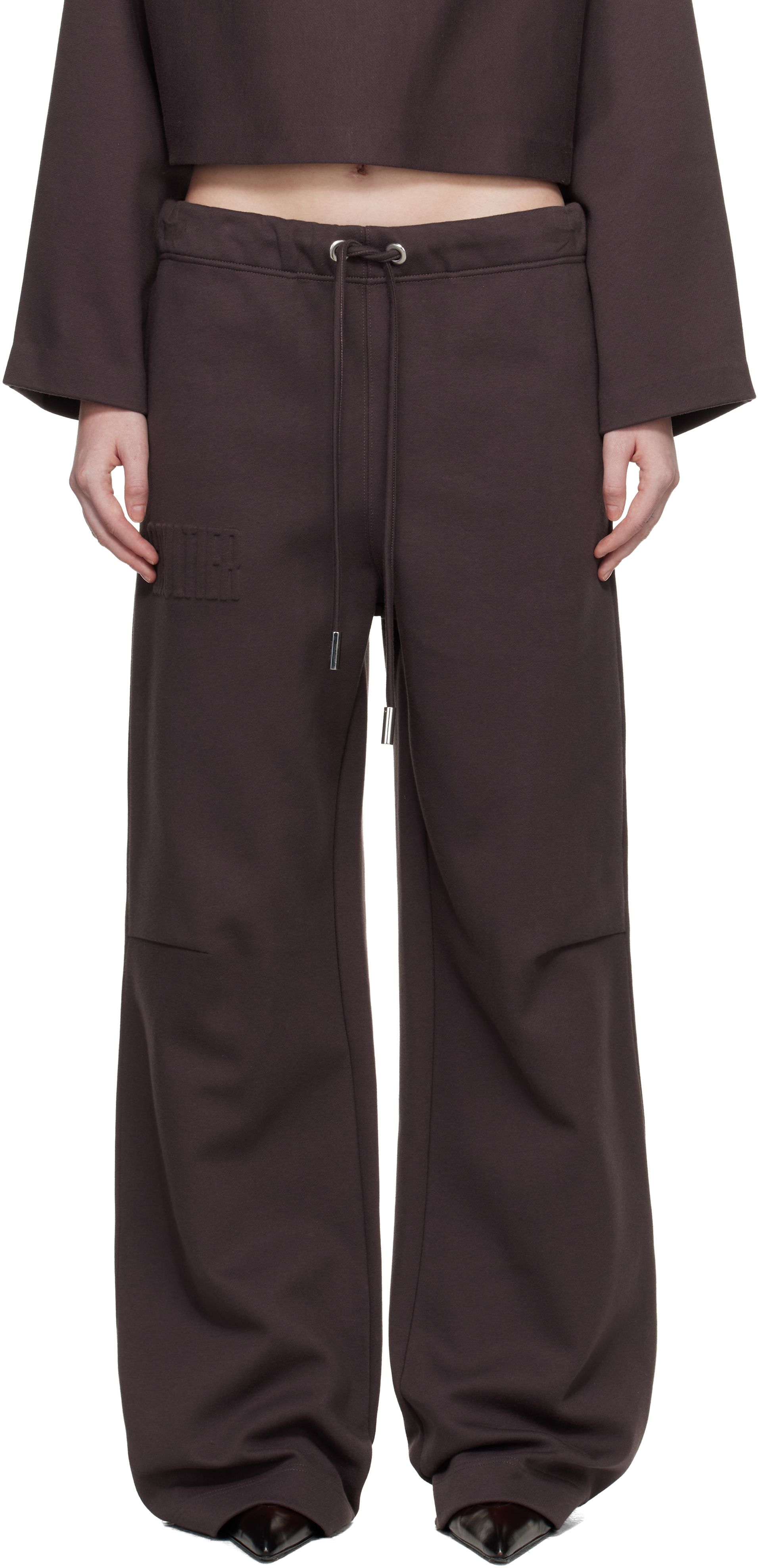 Jean Paul Gaultier Brown 'The Embossed Gaultier' Lounge Pants