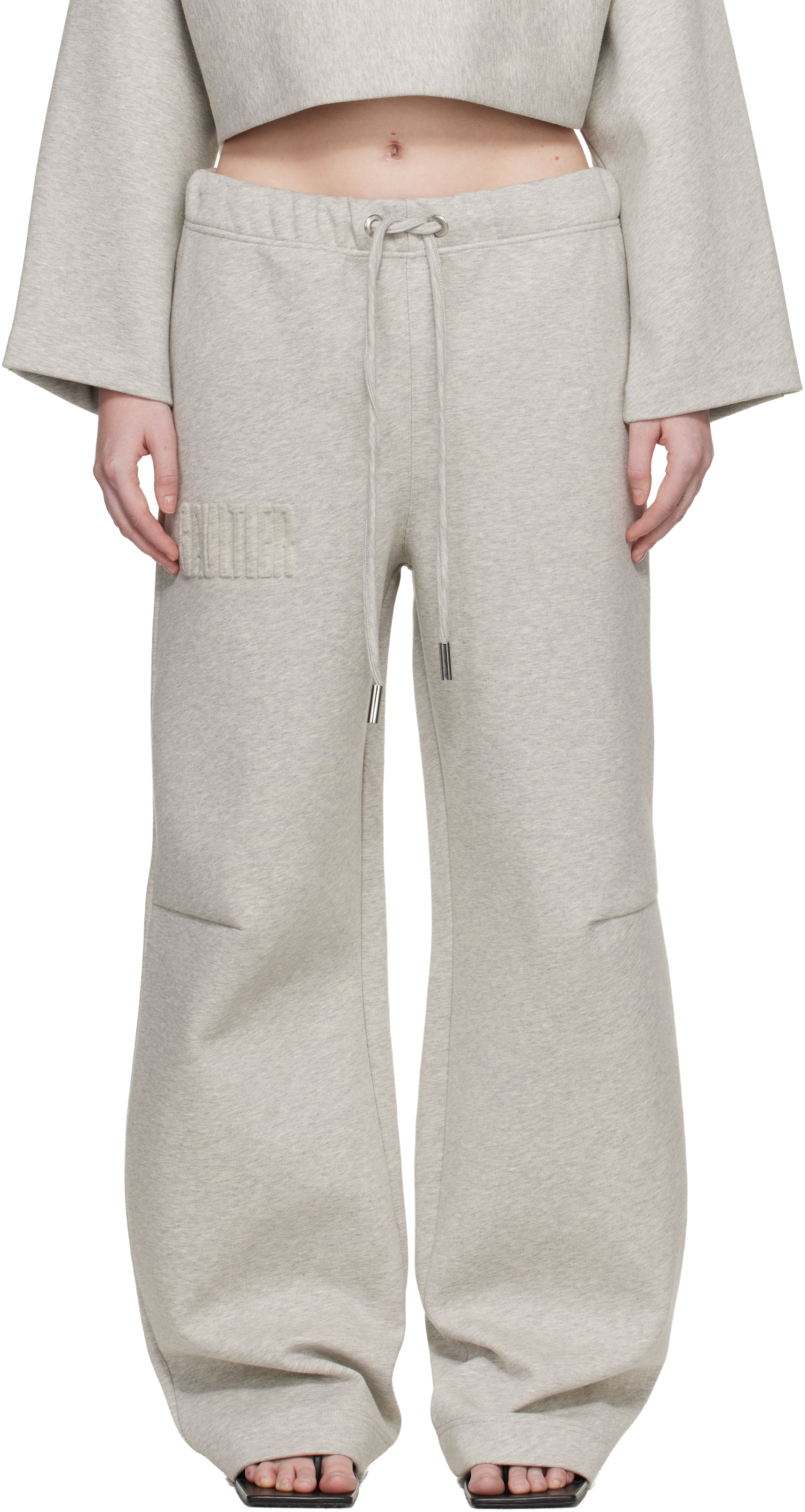 Jean Paul Gaultier Gray 'The Embossed Gaultier' Lounge Pants