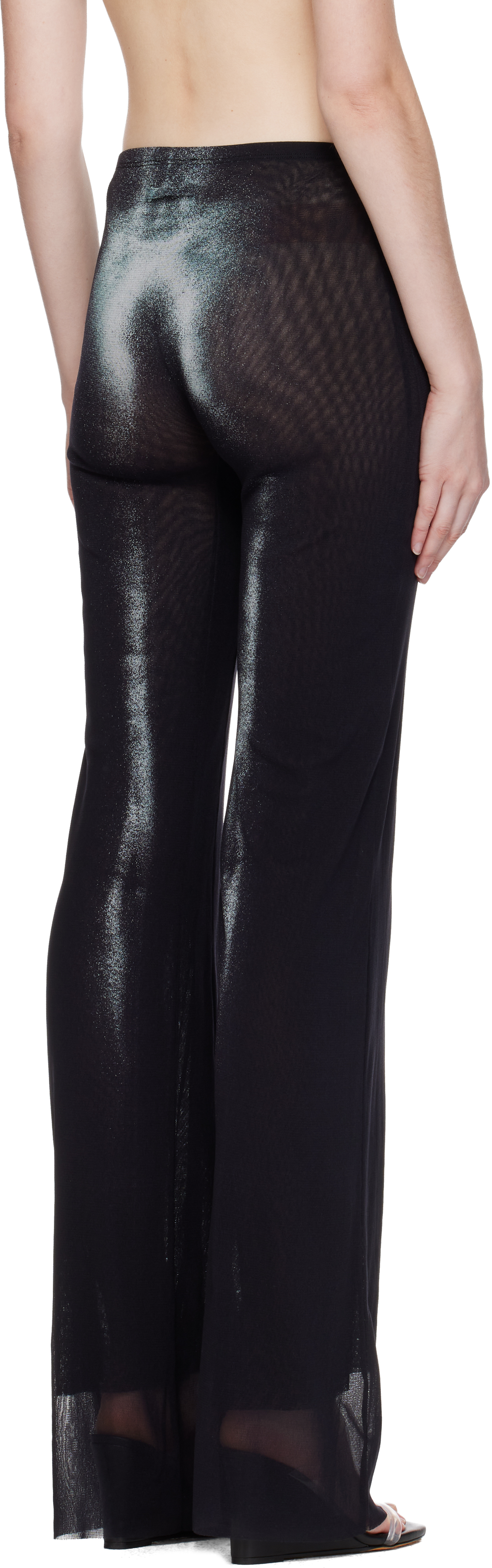Jean Paul Gaultier Black 'the Silver Body Dust' Lounge Pants
