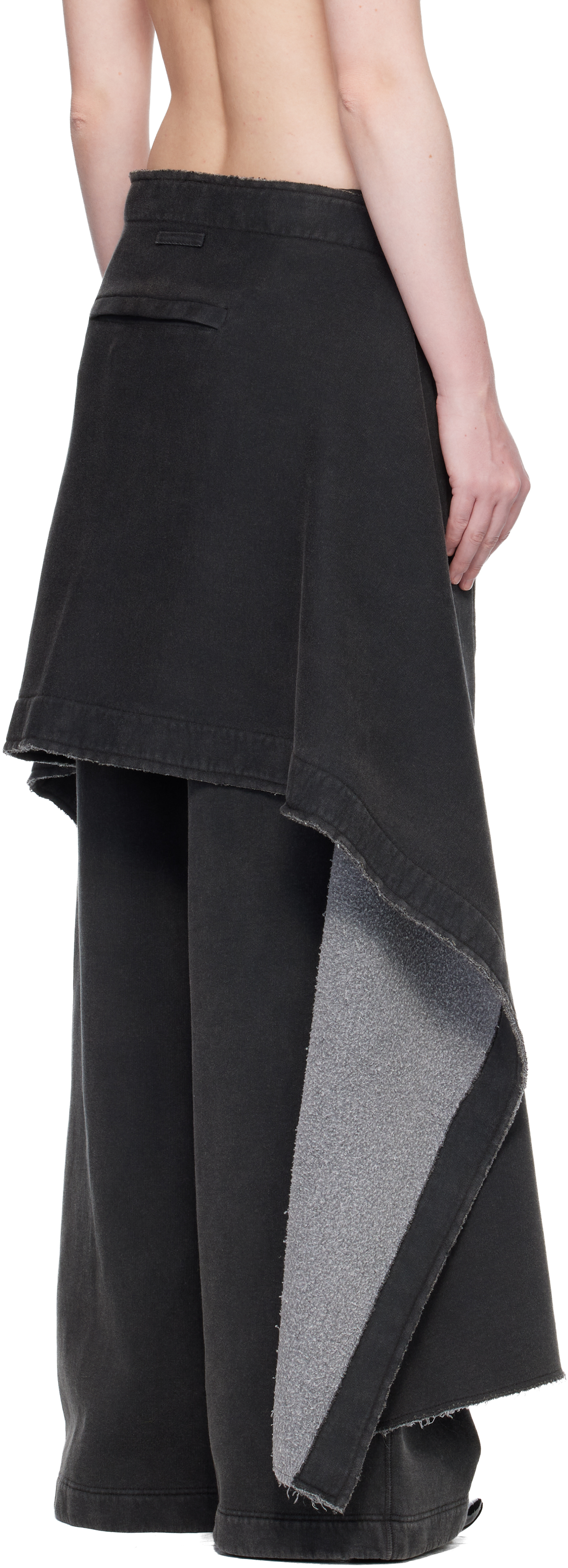 Jean Paul Gaultier Laurier Stamp Jogging Sweatpants In Black