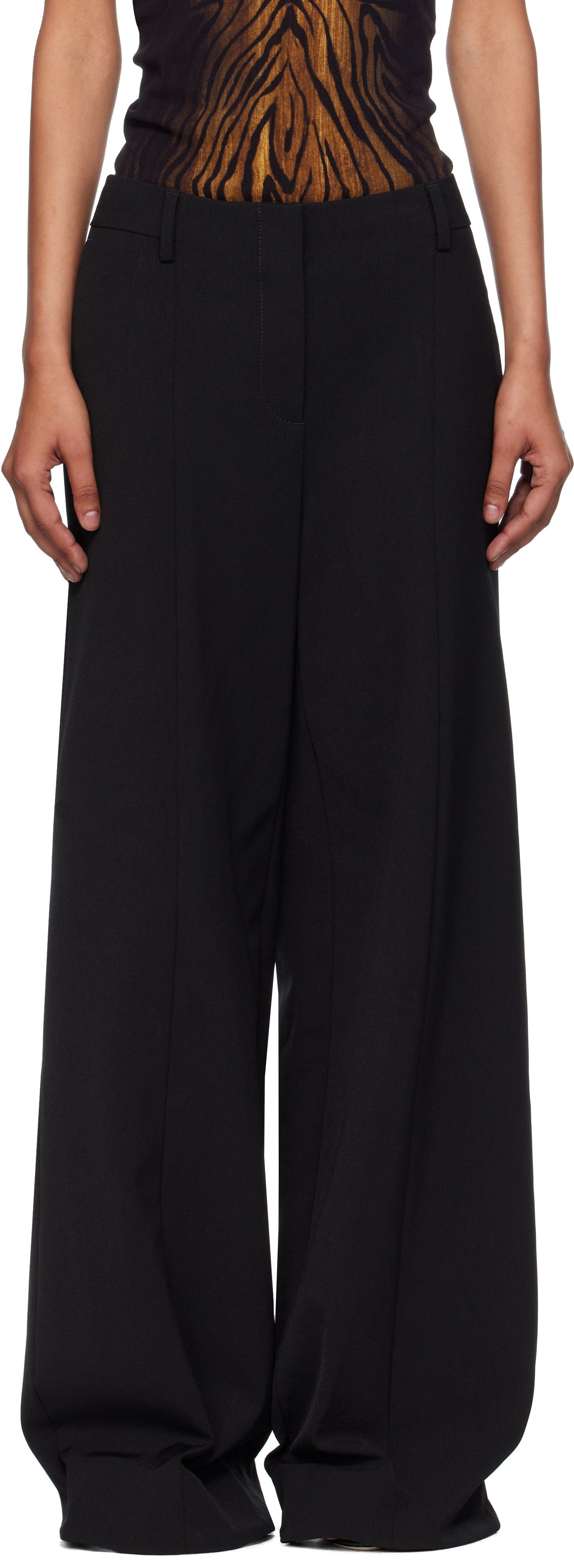 Black 'The Stirrup' Trousers