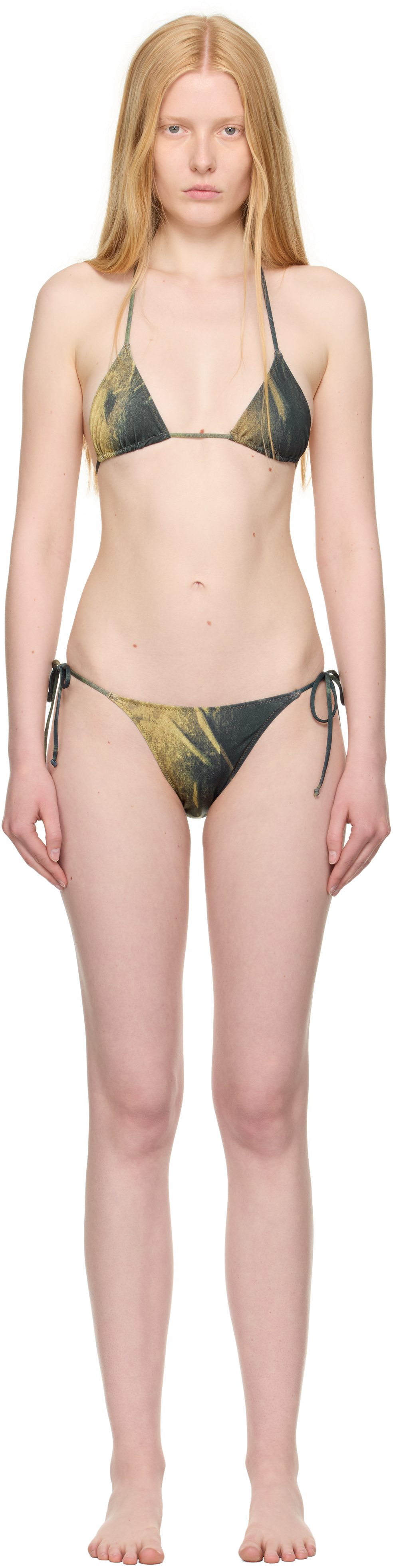 Black & White 'The Pinstripe Body Morphing' Bikini by Jean
