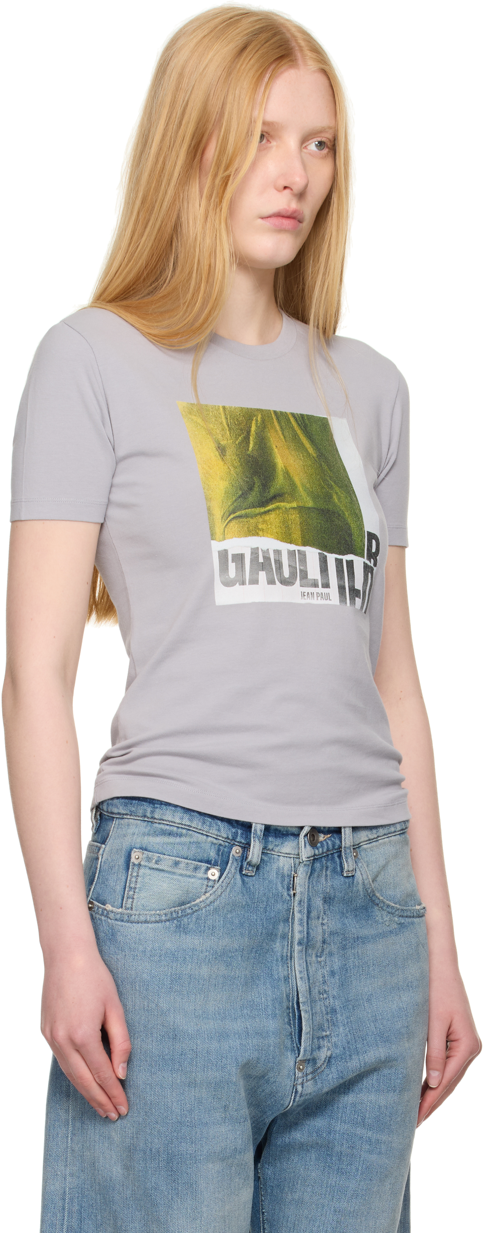 Jean Paul Gaultier Ssense Exclusive Gray Cotton Water Print Baby T-shirt