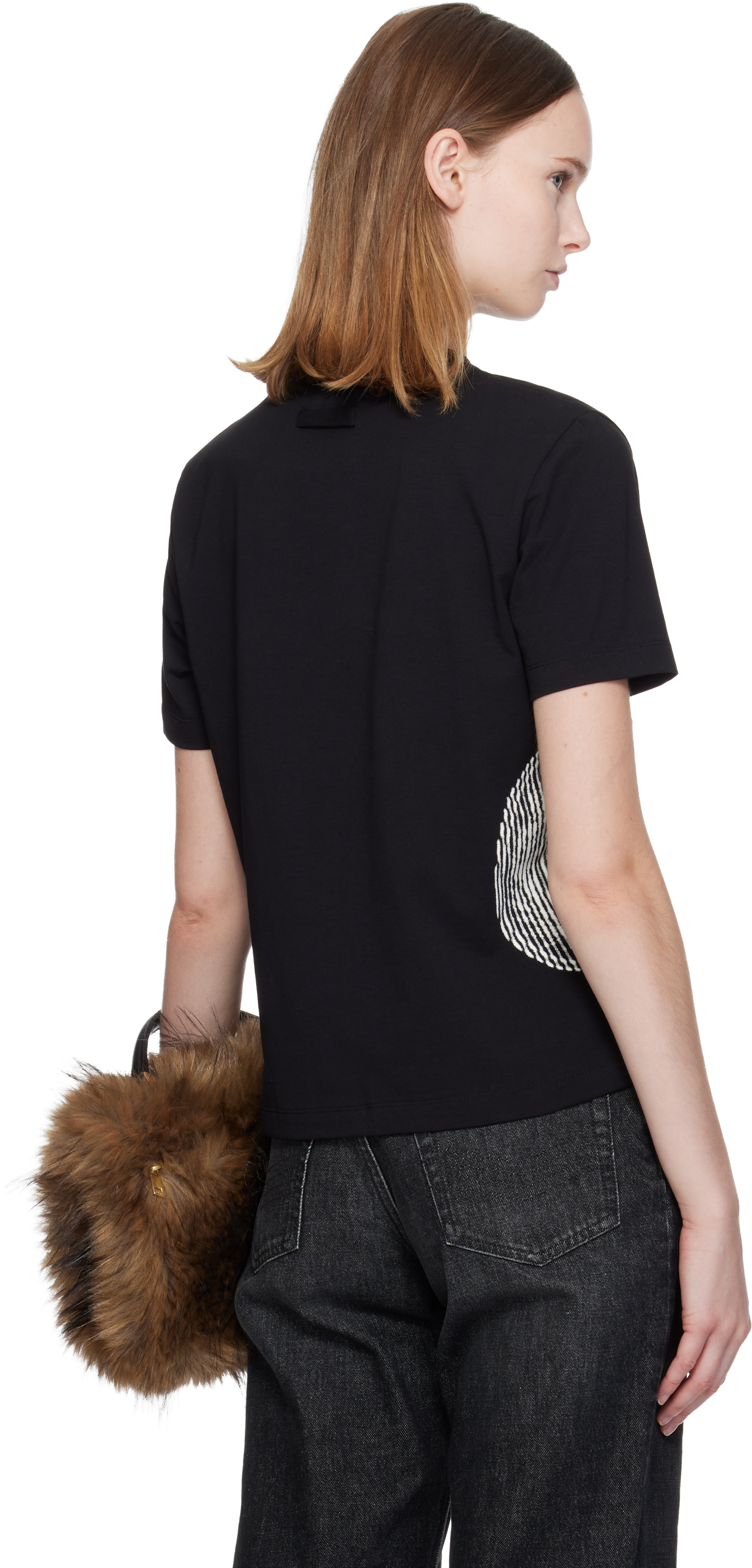 Jean Paul Gaultier Black 'the Laurel Stamped' Baby T-shirt In Black