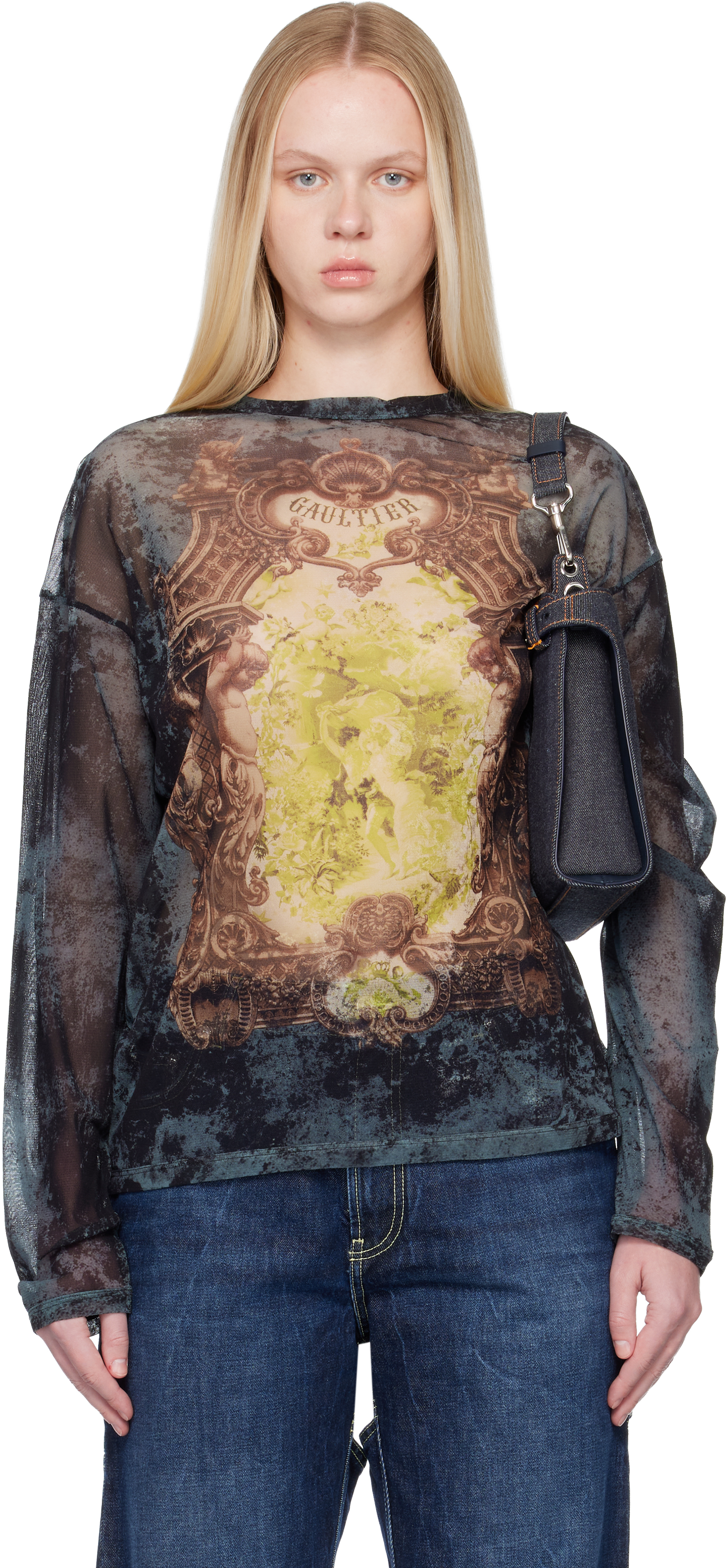 Multicolor 'The Oversized Médaillon' T-shirt by Jean Paul Gaultier