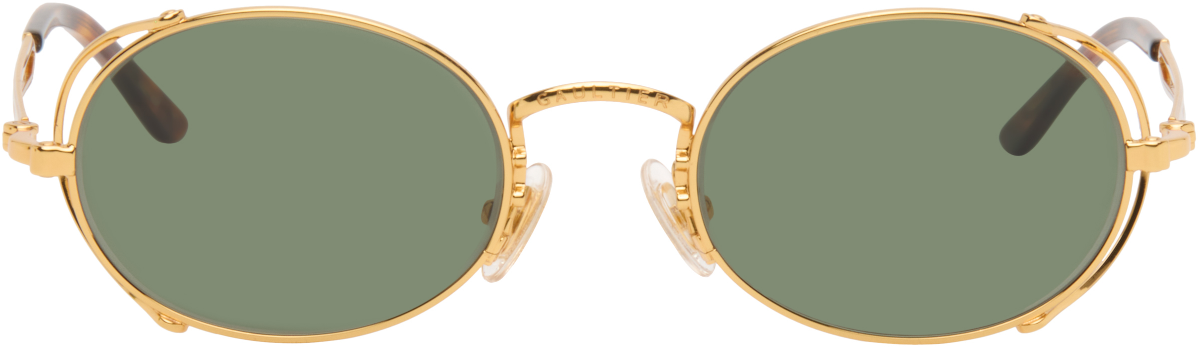 The Gold 55-3175' Sunglasses by Jean Paul Gaultier on Sale