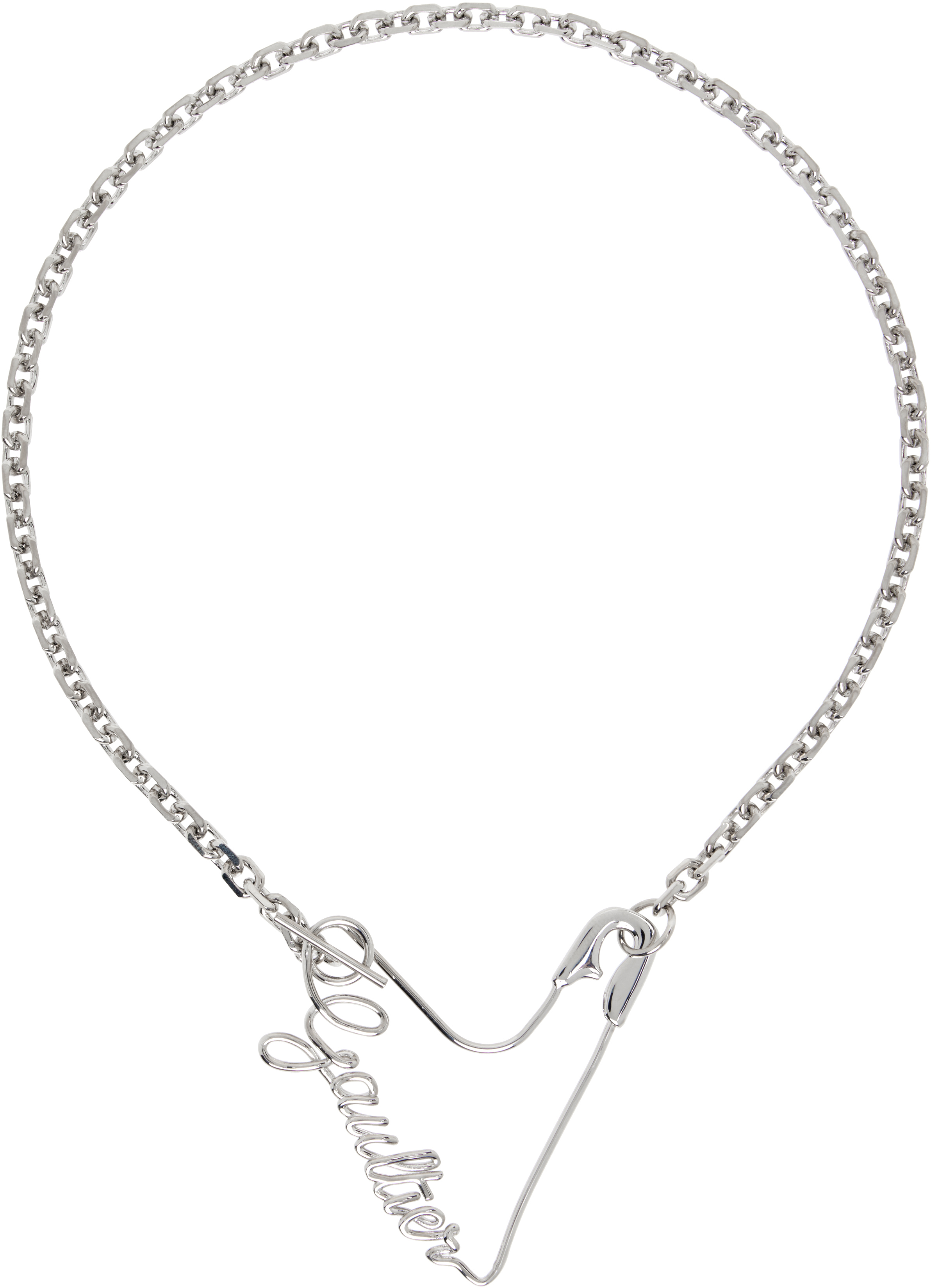 Jean Paul Gaultier: 'The Heart Pin' Necklace | SSENSE