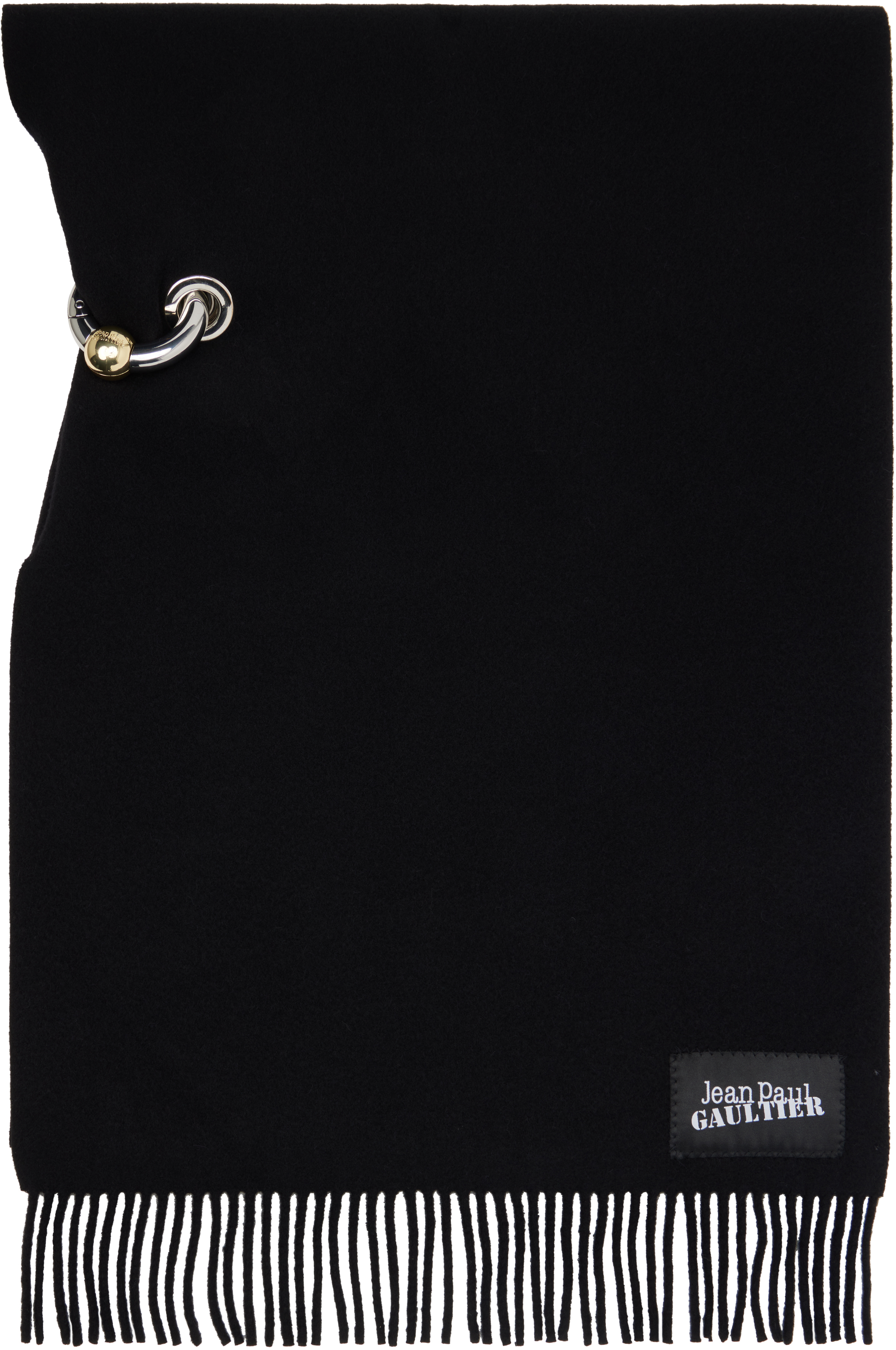 Jean Paul Gaultier Black 'The Ring' Scarf